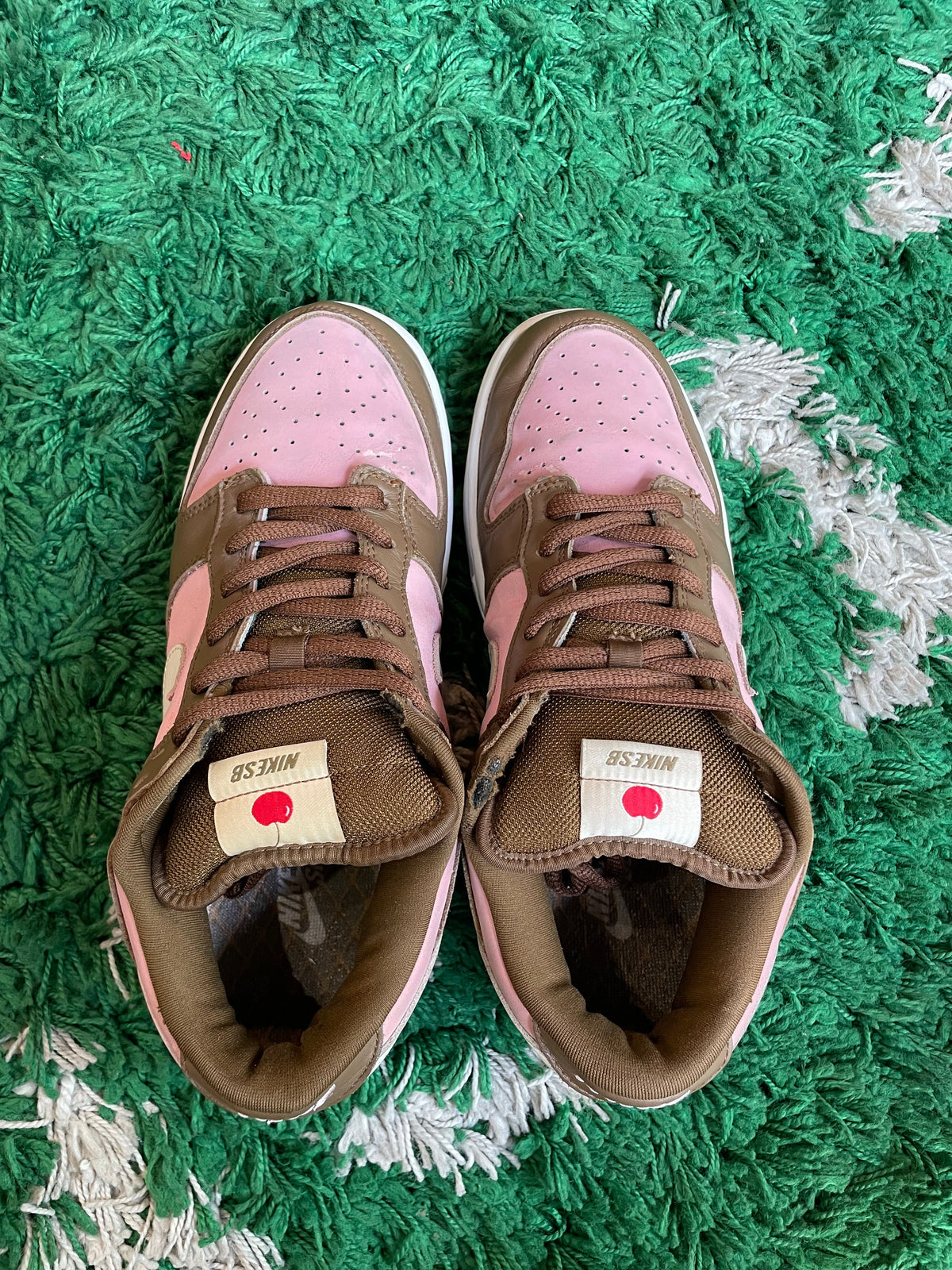 Nike Dunk Low SB x Stussy “Cherry” (Size 10) (Lightly Worn) - Image 3