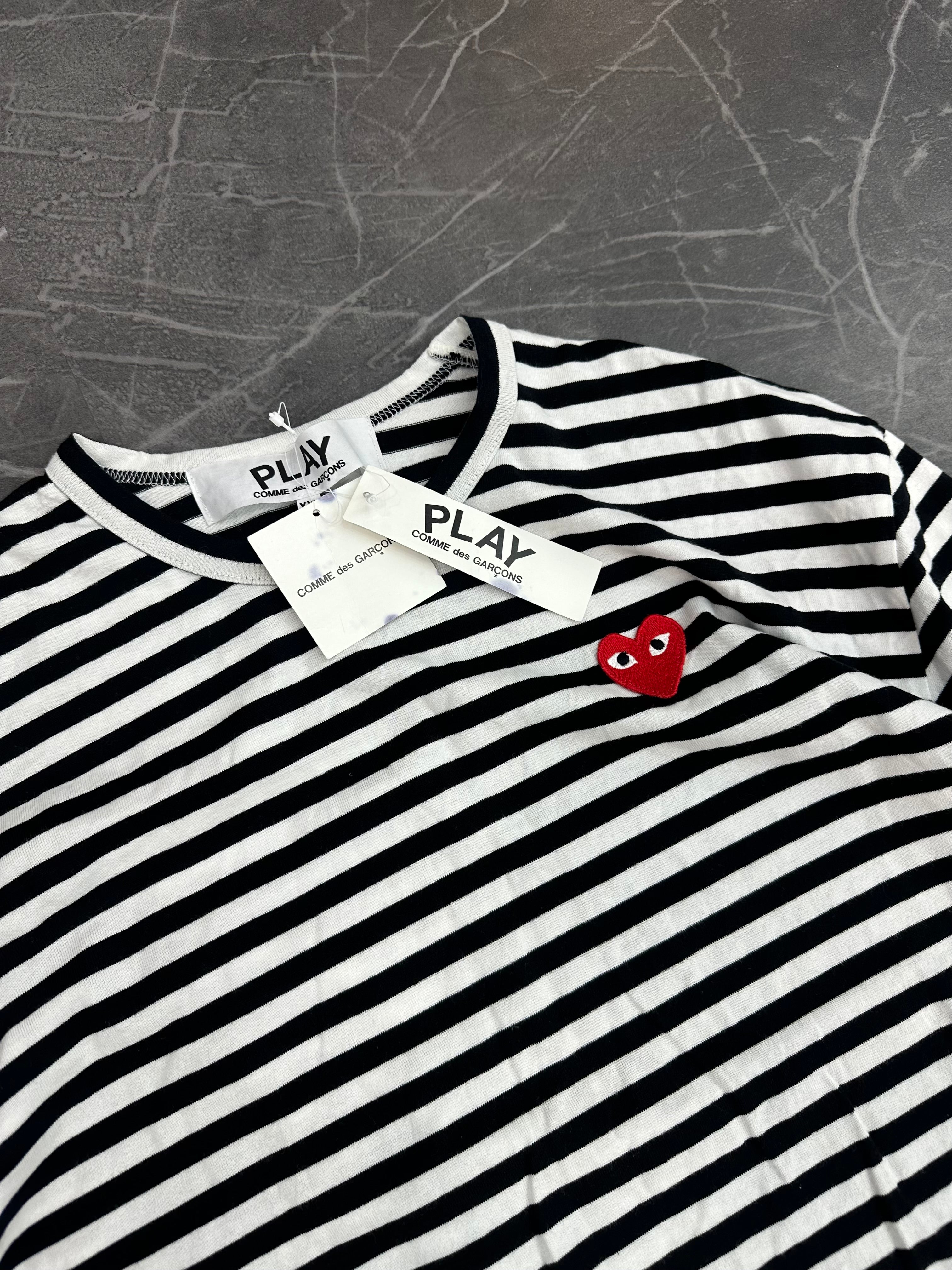 CDG Red Heart Patch Long Sleeve