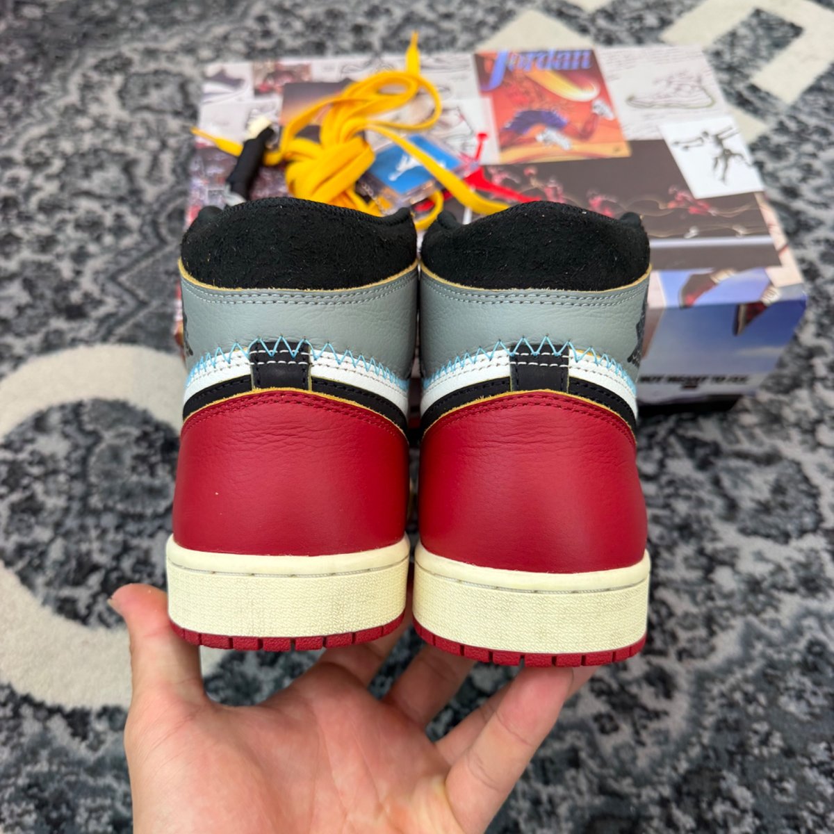Jordan 1 Retro High OG SP Union LA Chicago Shadow (Size 9) (Lightly Worn)