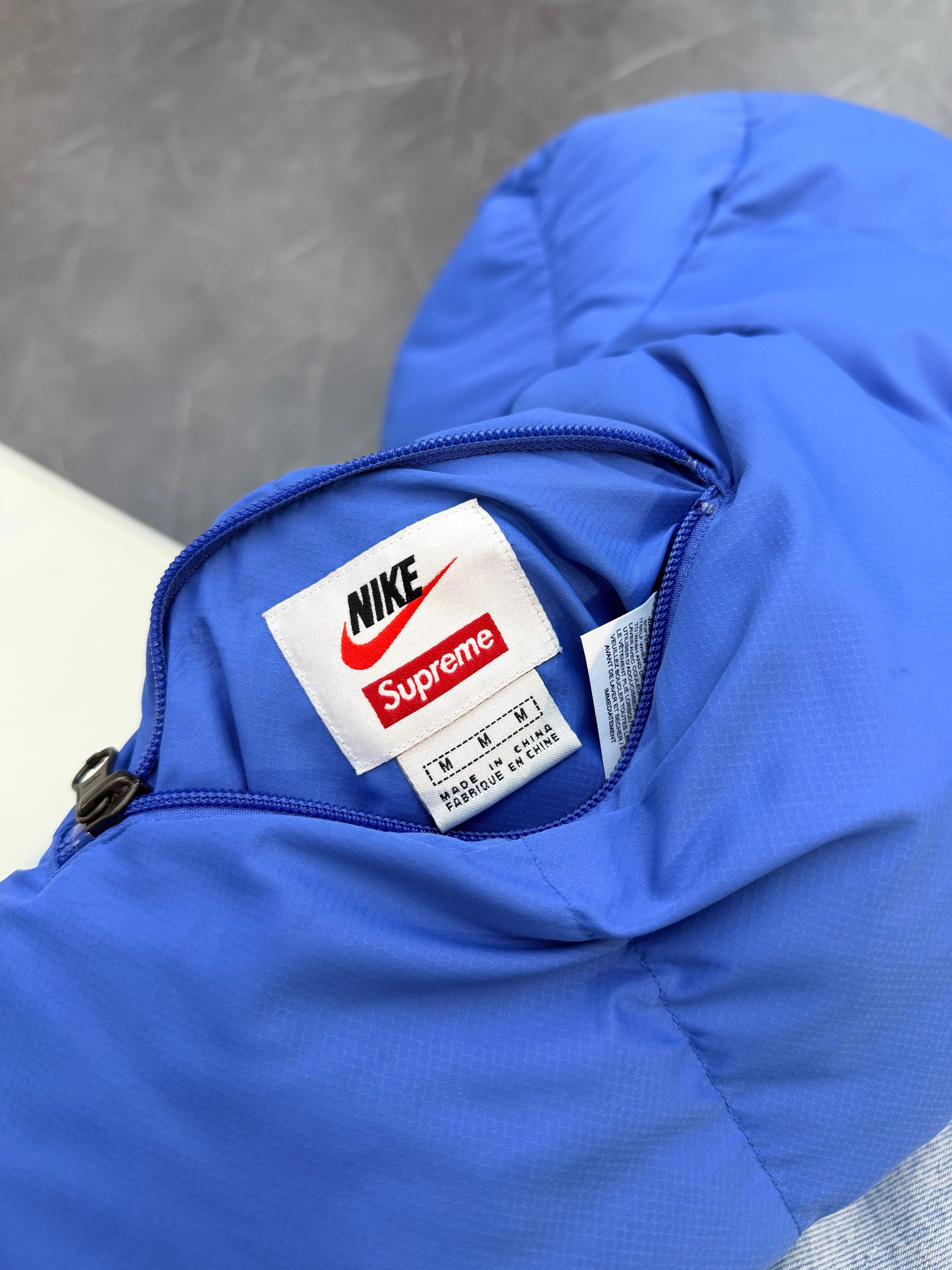Supreme Nike Reversible Puffer Blue