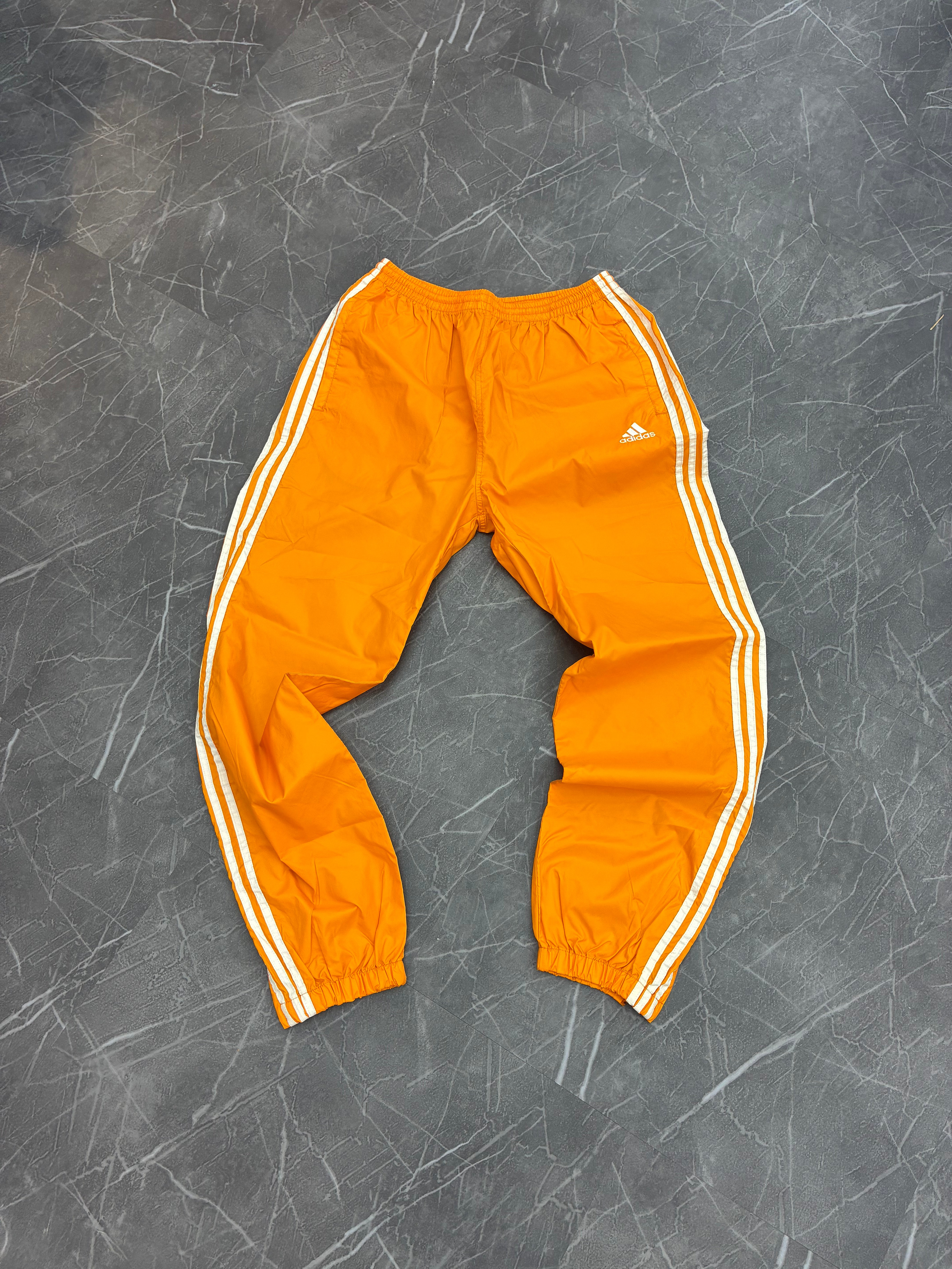 Vintage Adidas Cuffed Track Pants Orange (L)