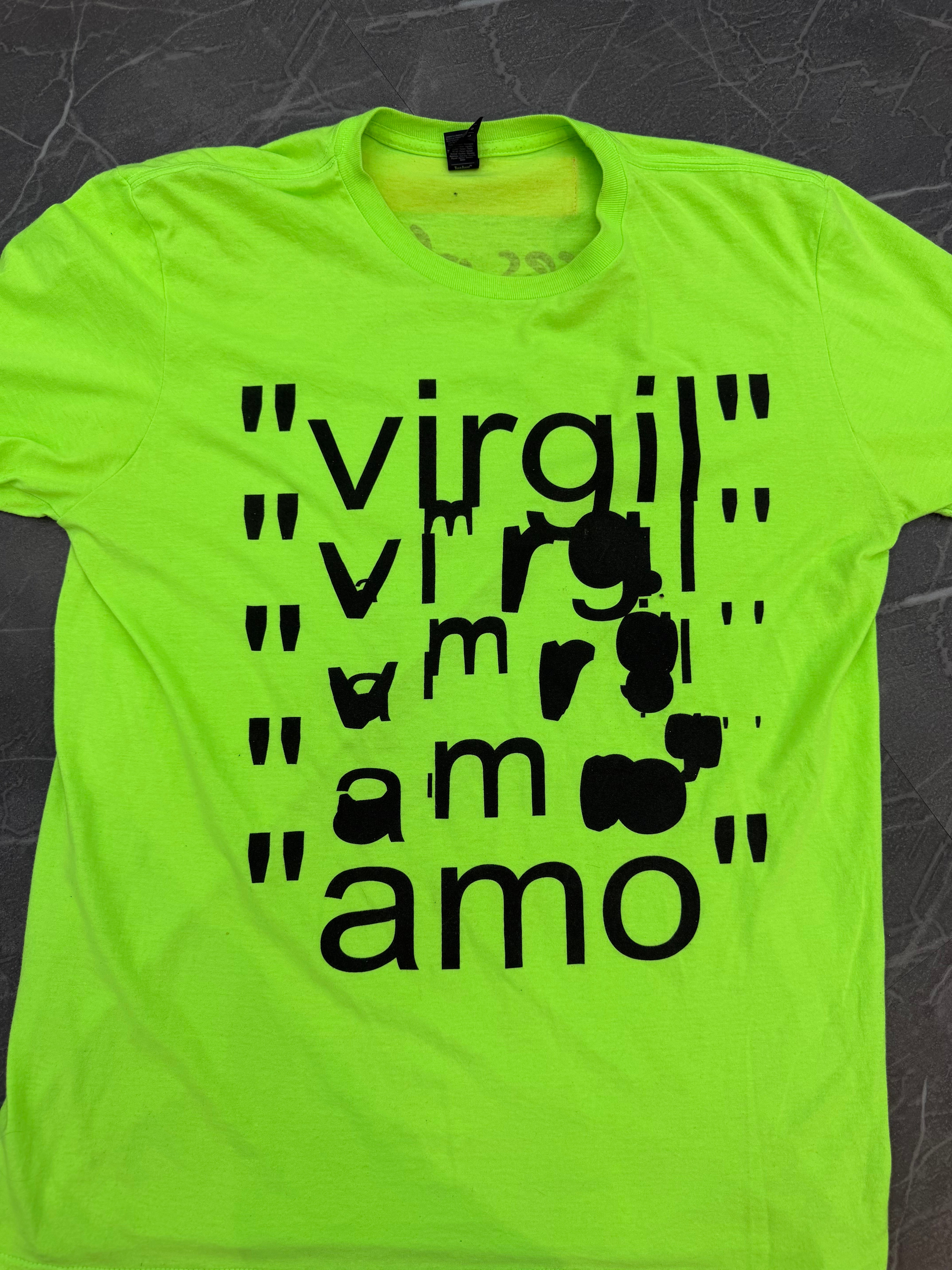 Virgil Abloh Tee MCA Figures of Speech “Lime”