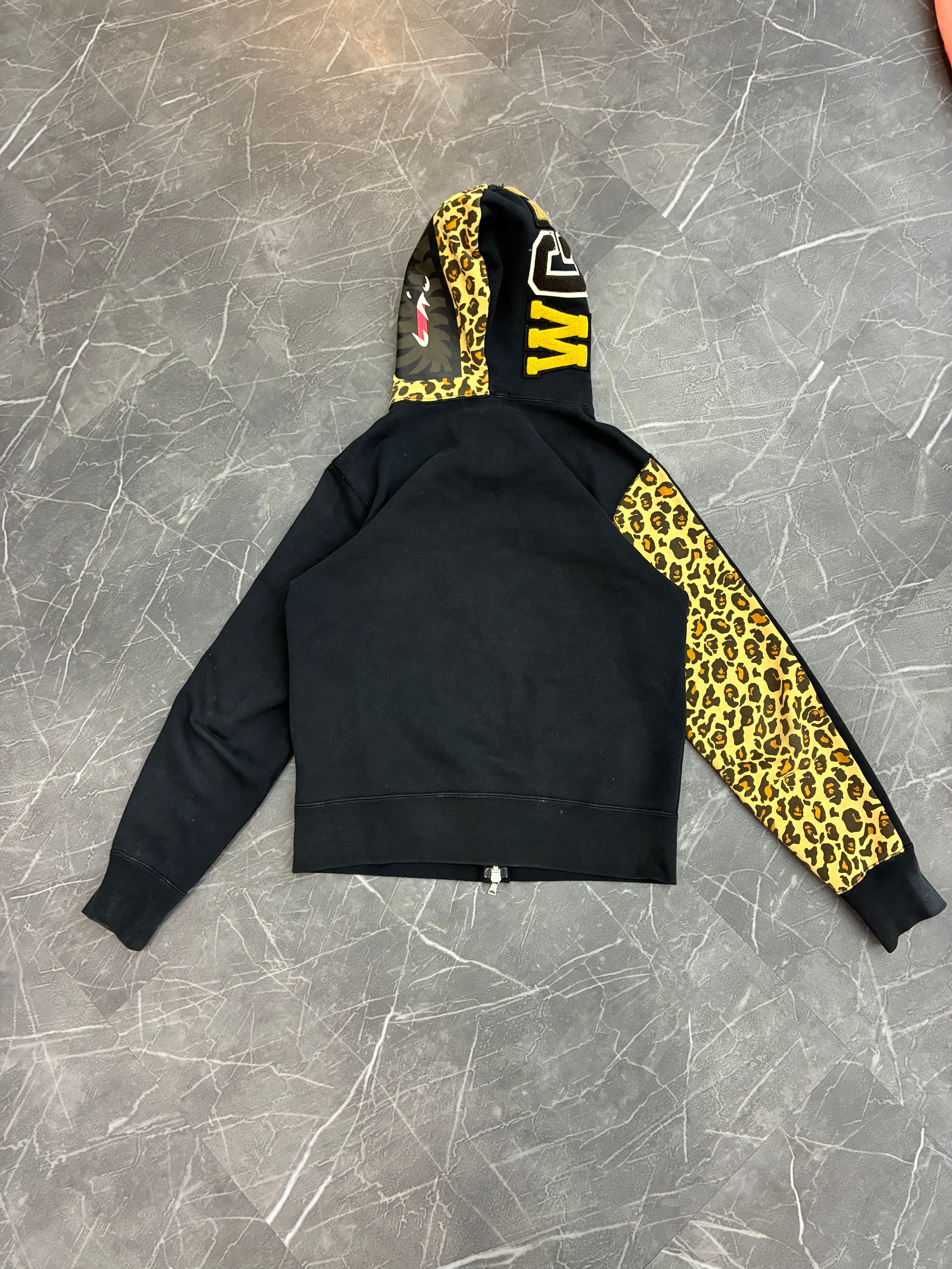Bape Leopard Camo Shark Full Zip Hoodie