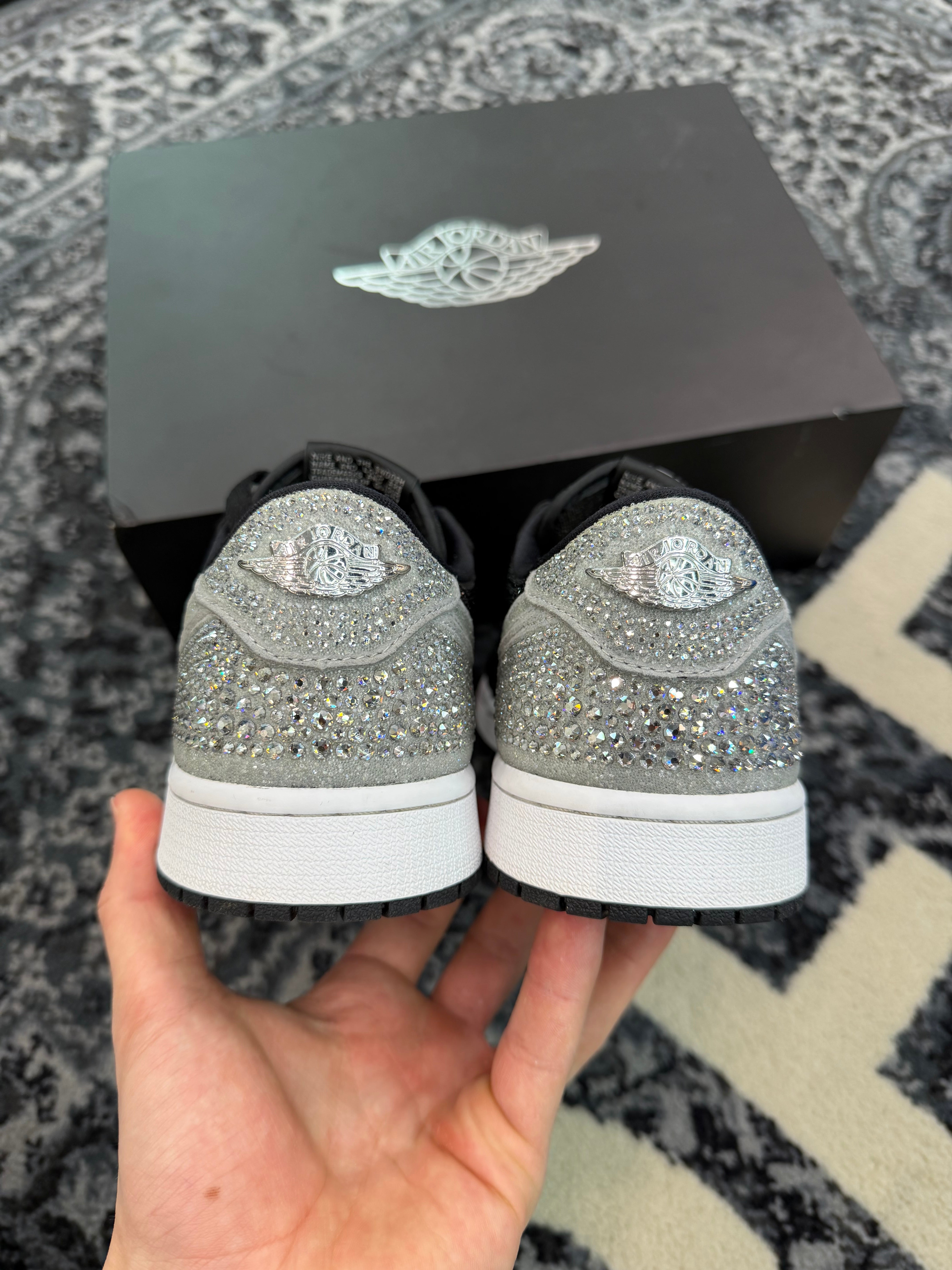 Jordan 1 Low x Swarovski “Stealth Shadow”