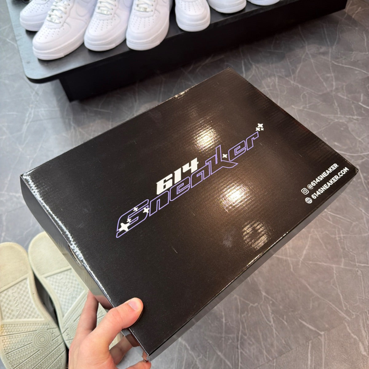 Lanvin Curb Sneakers 'Grey White' - Image 6