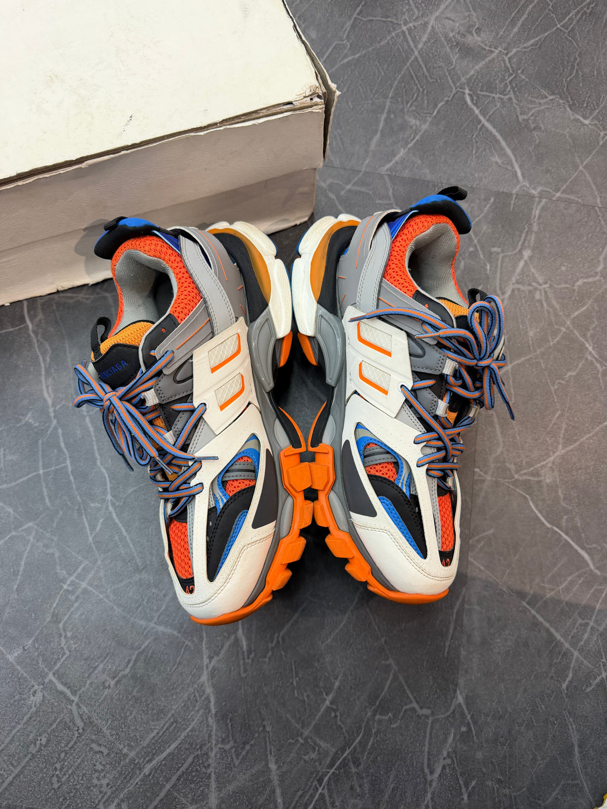 Balenciaga Track Runner White Orange Blue