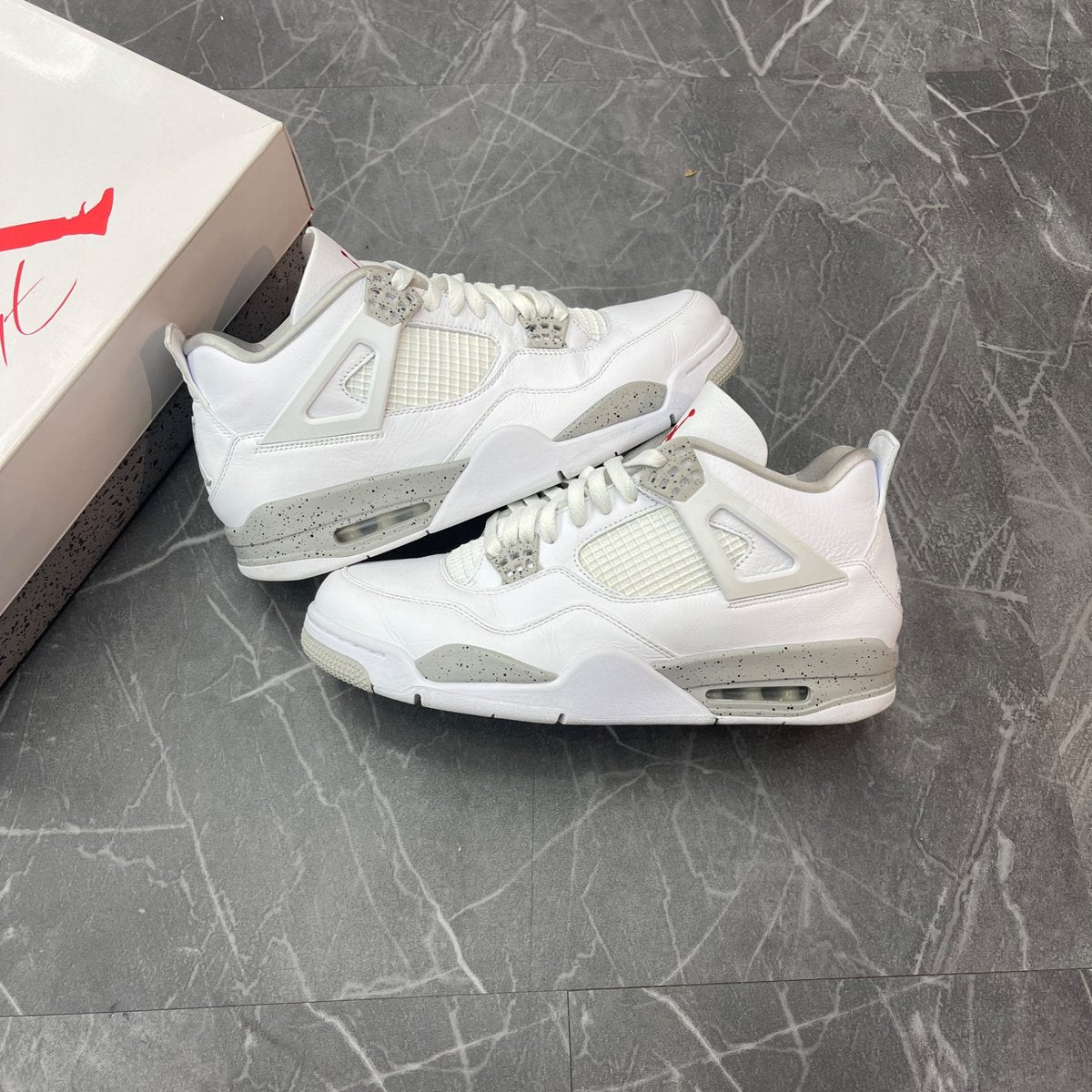 Jordan 4 Retro White Oreo (2021) (Size 12) (Lightly Worn)