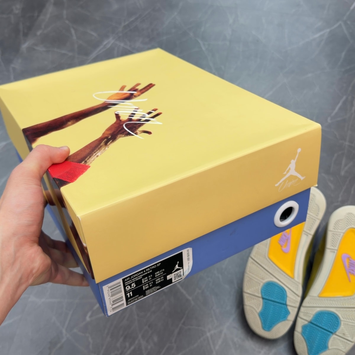 Jordan 4 Retro SP 30th Anniversary Union Desert Moss - Image 6