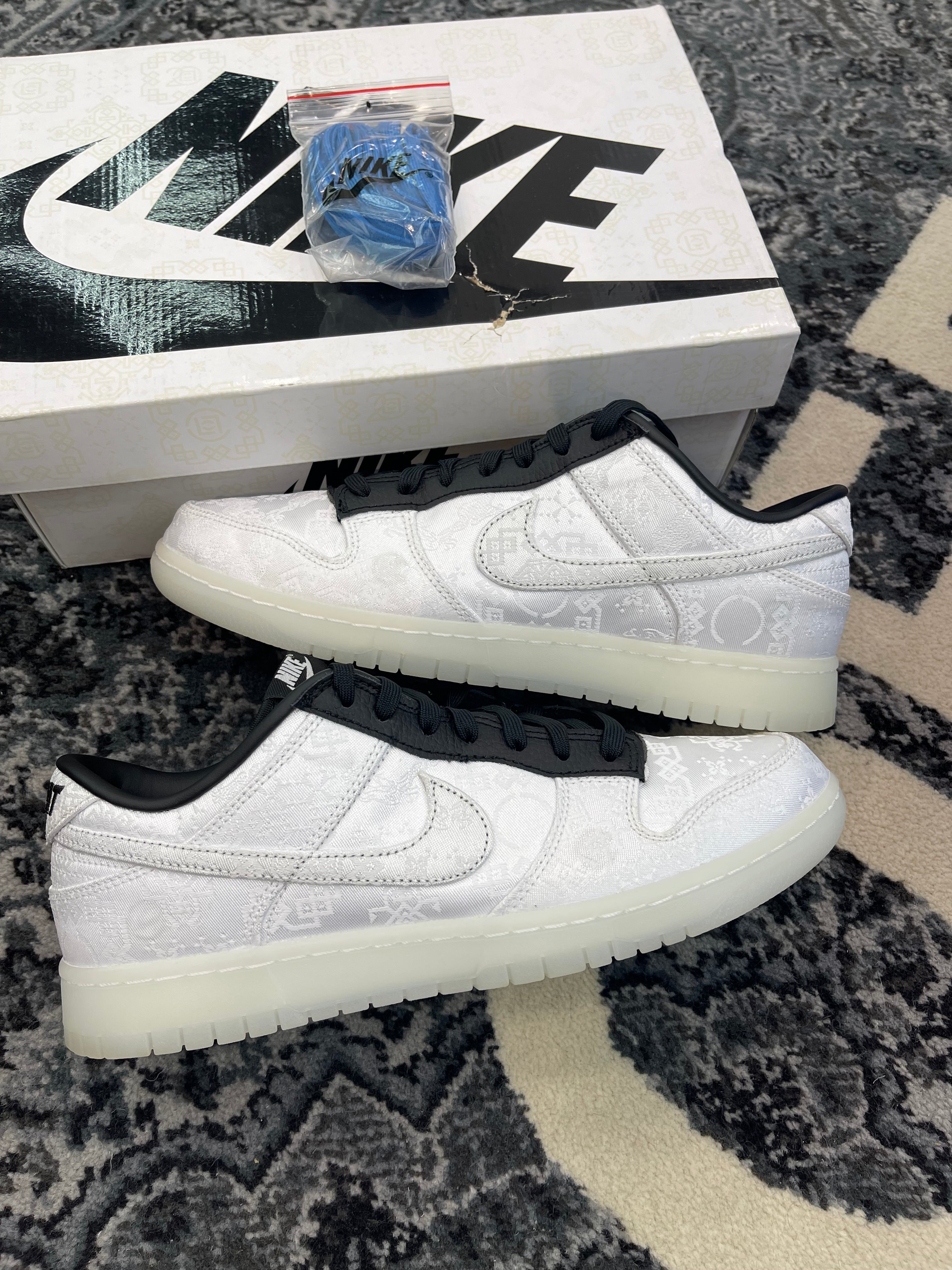 Nike Dunk Low x Clot x Fragment “White”