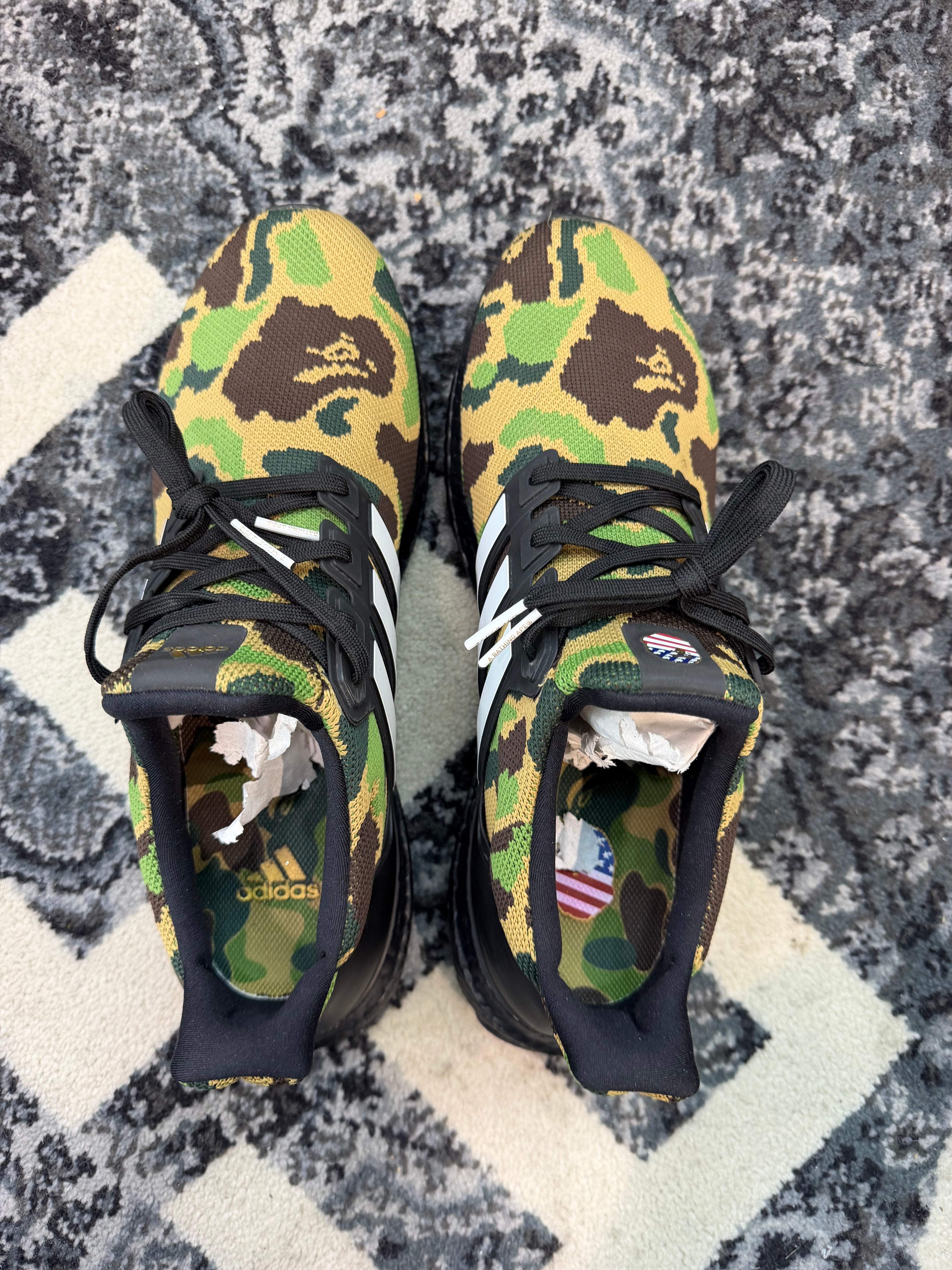 Adidas Ultra Boost x Bape “Green Camo”