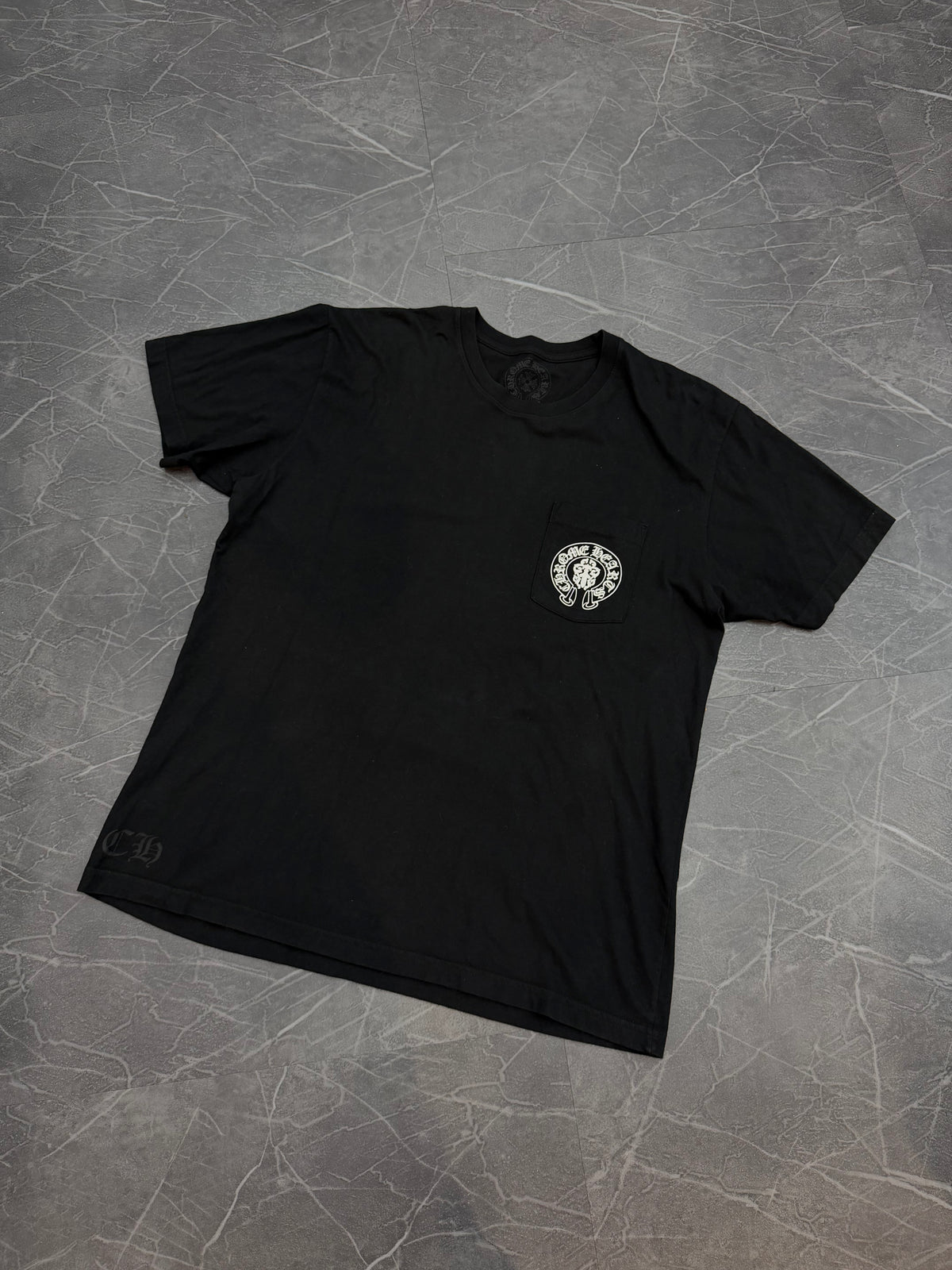 Chrome Hearts Dagger Flag USA Pocket Tee Black