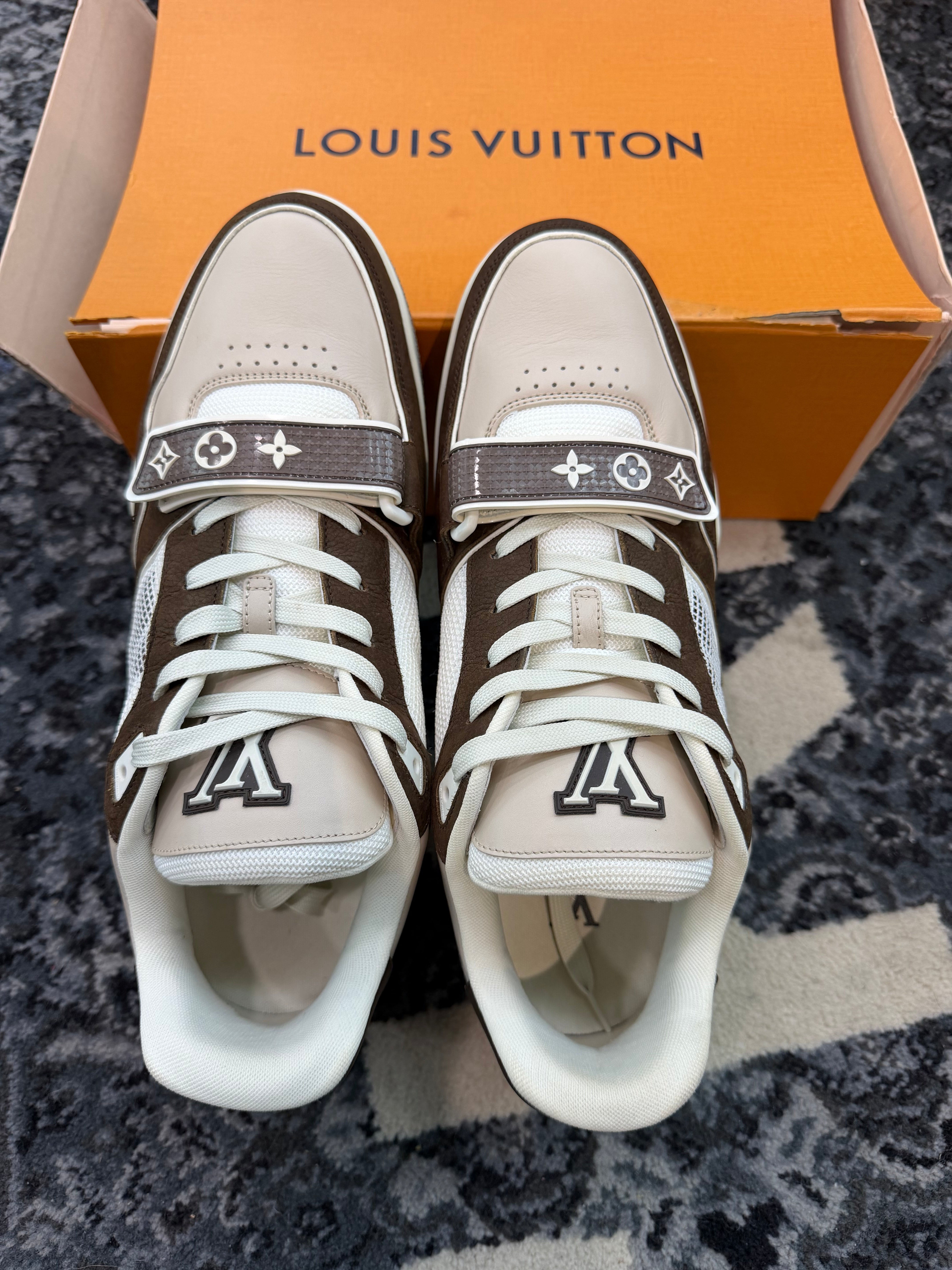 Louis Vuitton Trainer “Brown Beige White”