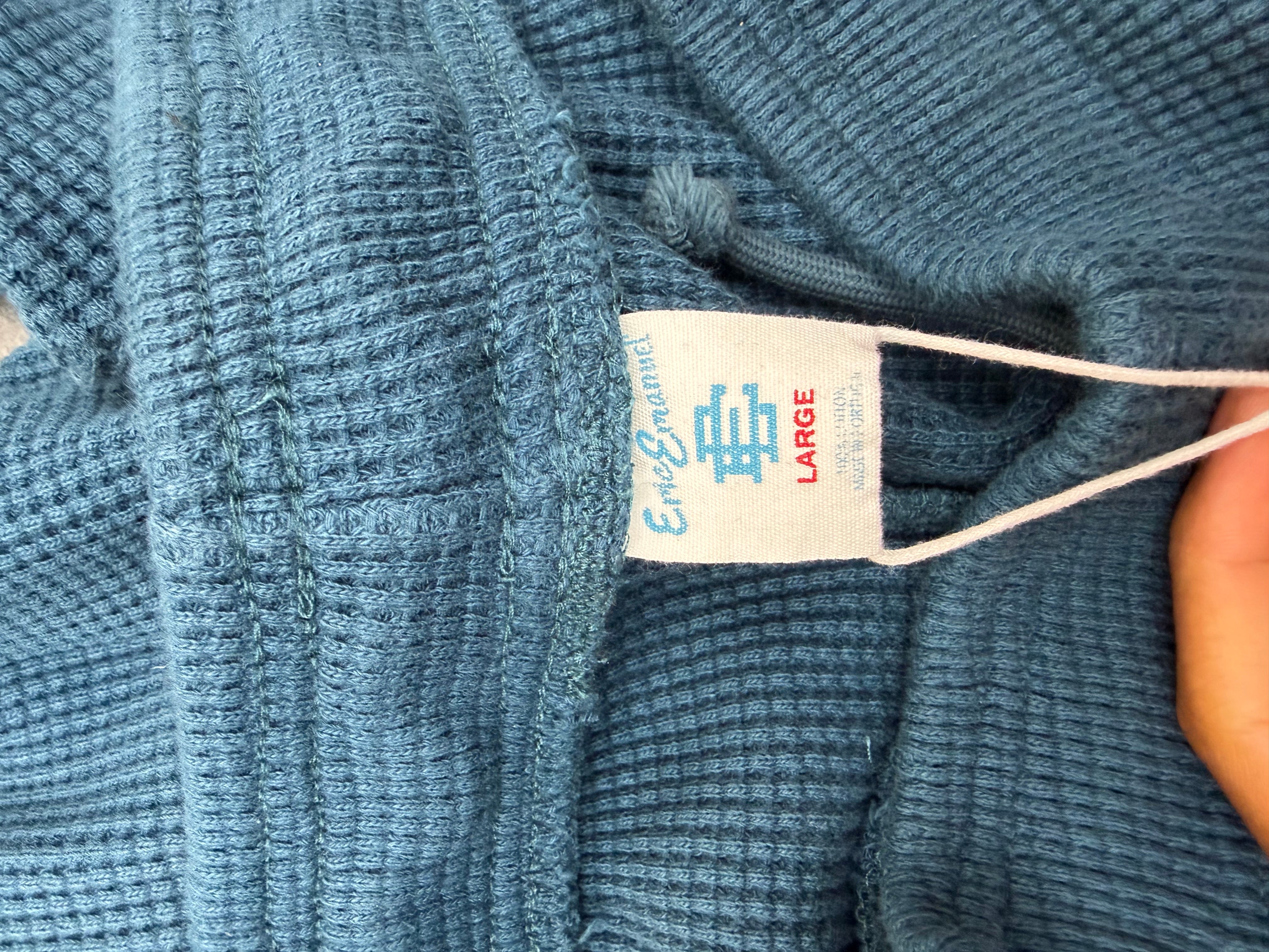 Eric Emanuel Waffle Knit Sweatpants “Marina Blue”