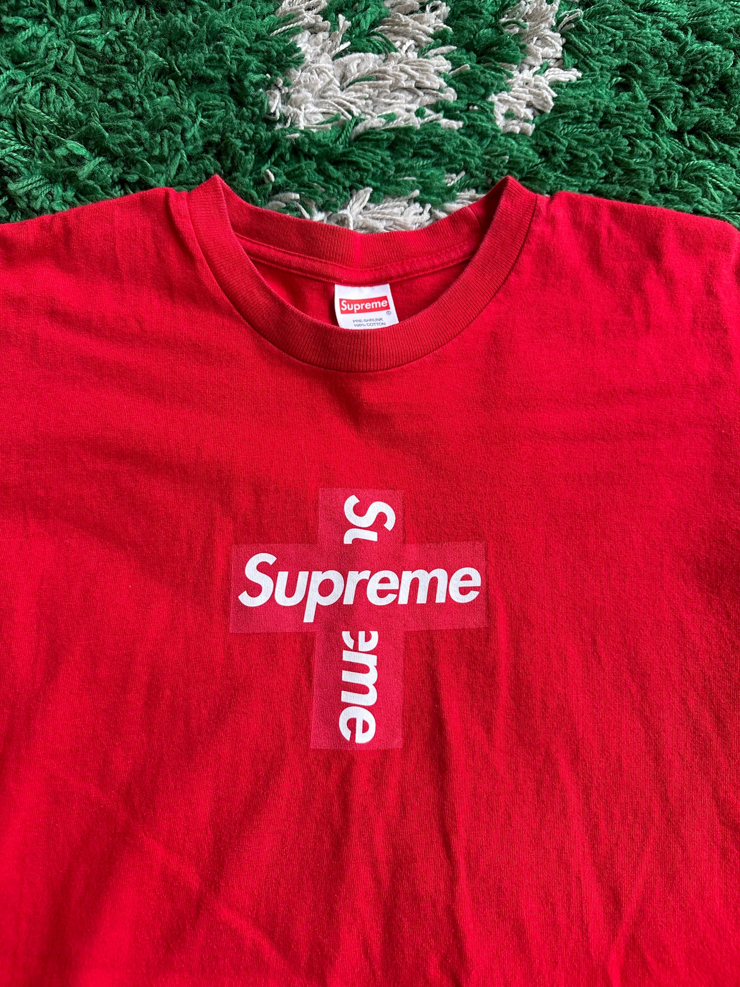 Supreme Cross Box Logo Tee “Red”