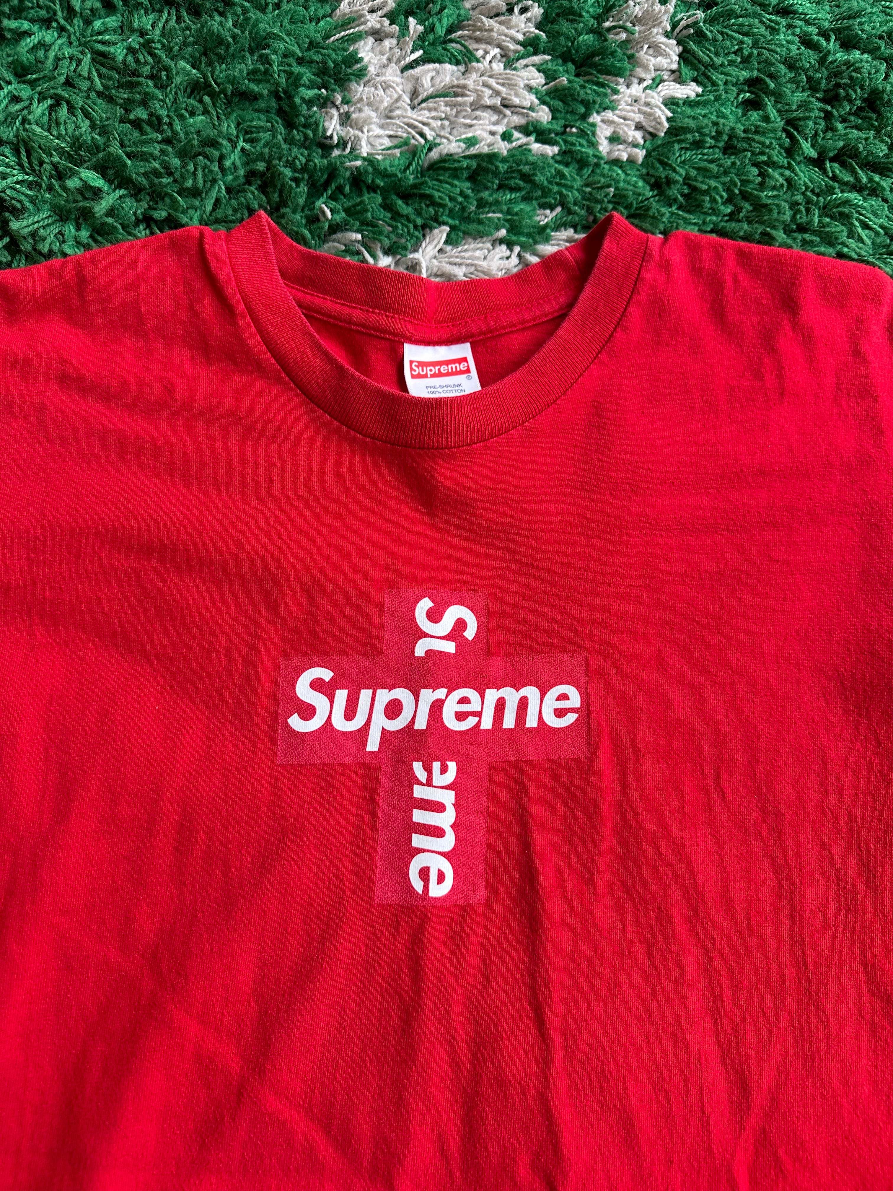 Supreme Cross Box Logo Tee “Red”