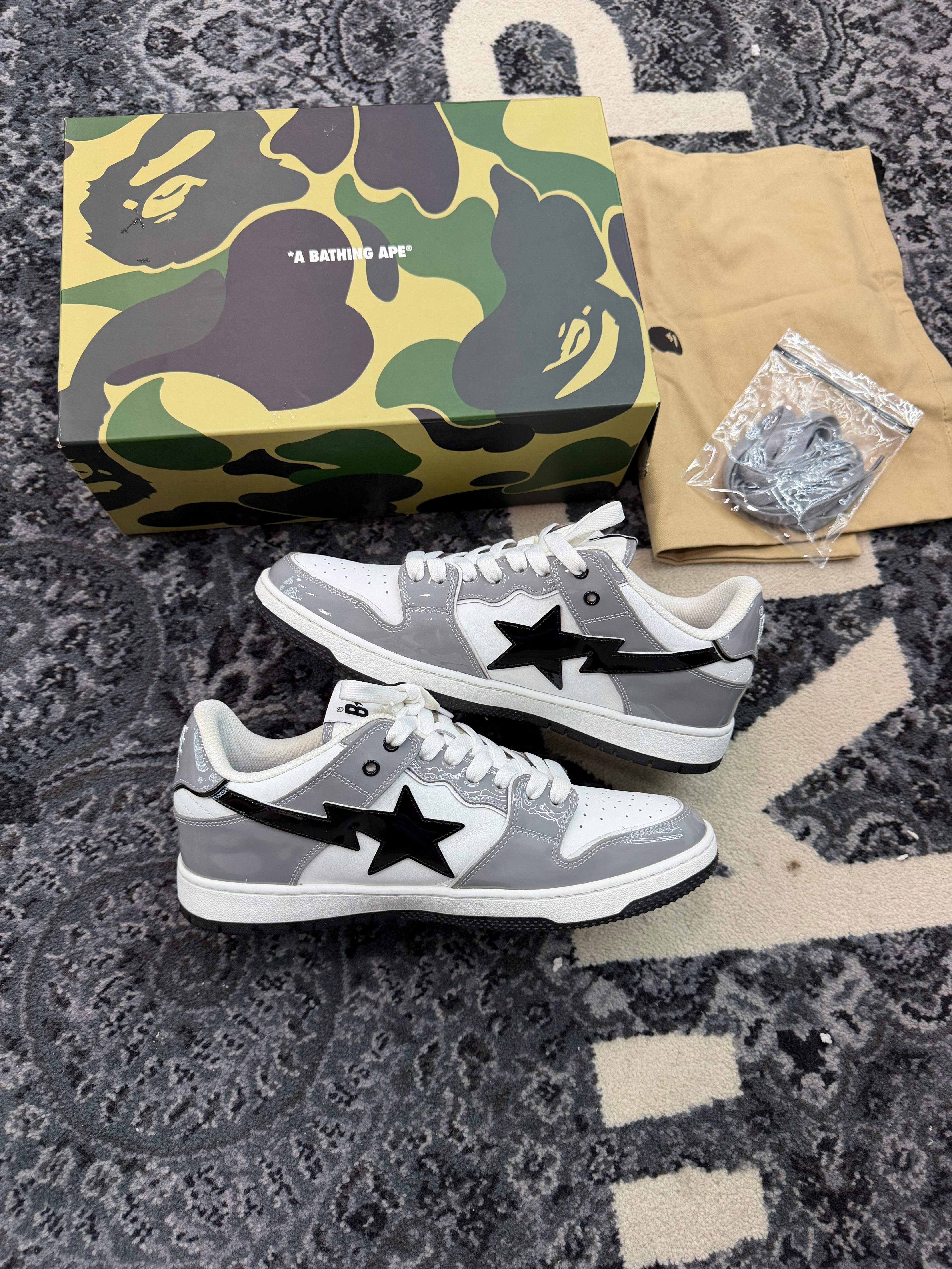 Bapesta Low 93 “Grey Black”