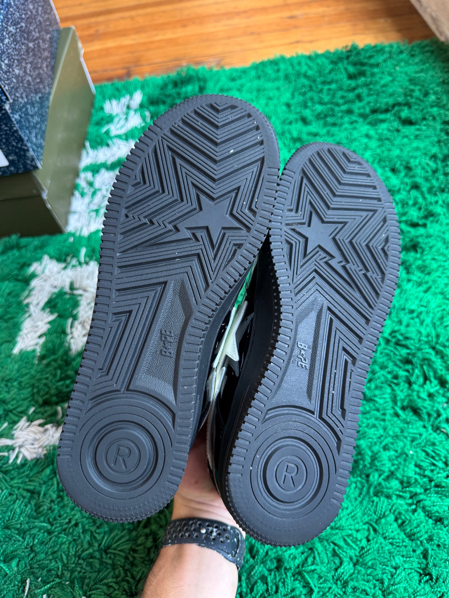 Bapesta “Black Patent Leather”