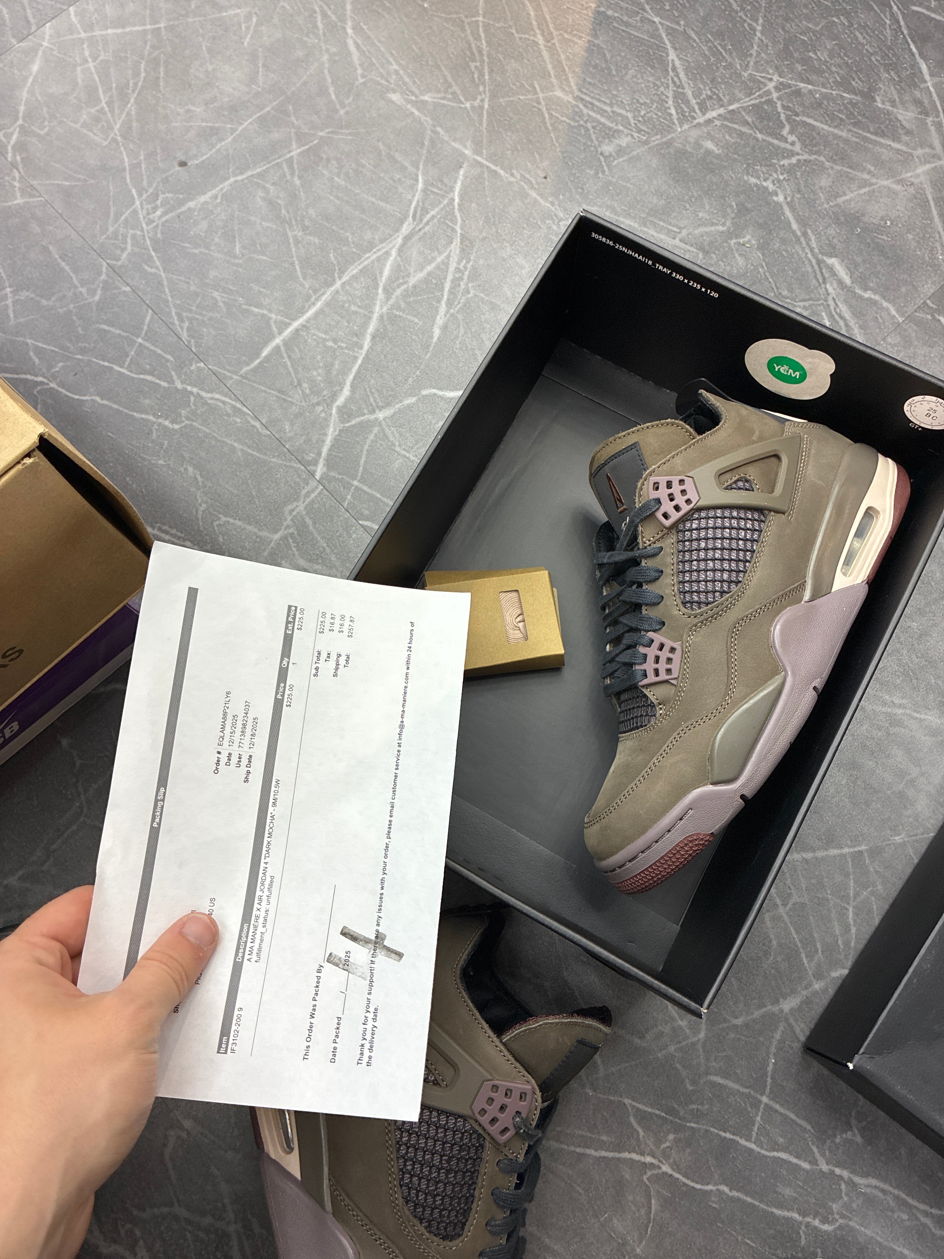 Jordan 4 x A Ma Maniere “Dark Mocha”