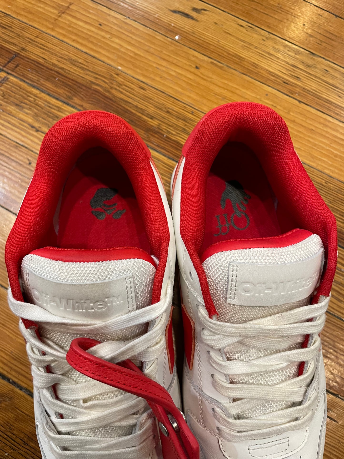 Off White Out of Office Sneaker “White/Red”