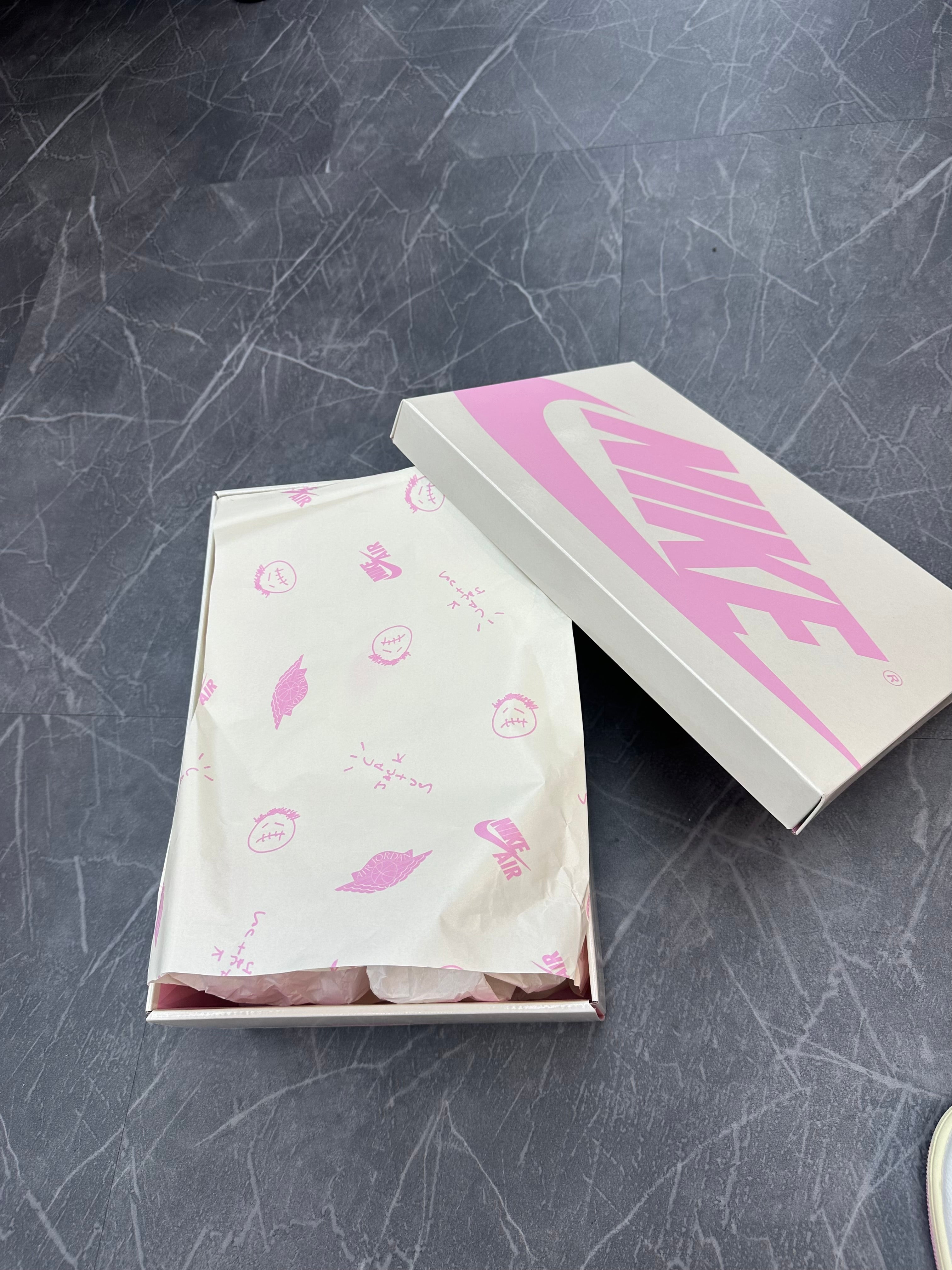 Travis Scott Jordan 1 Low “ Sail Tropical Pink”