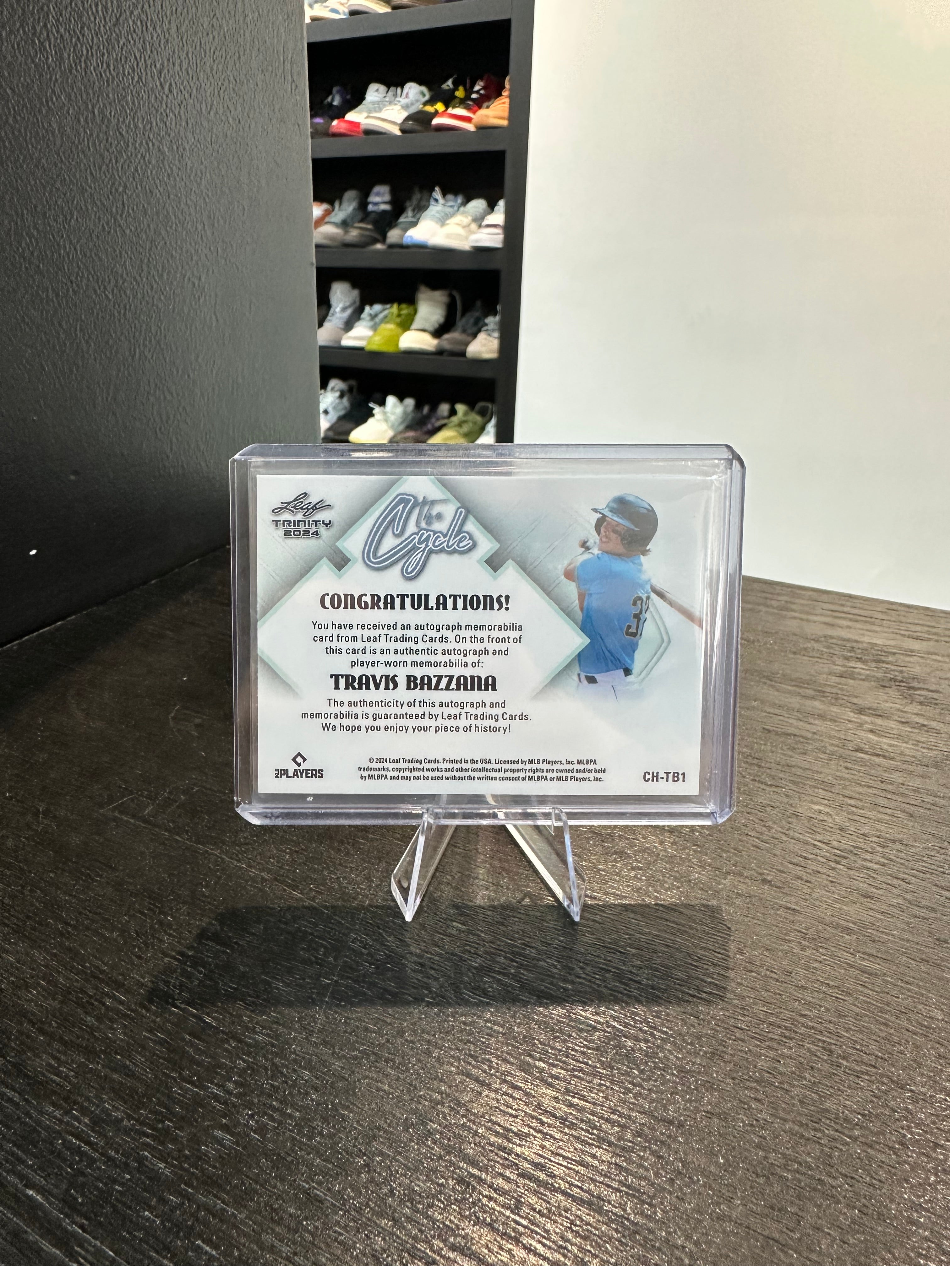 2024 Leaf Trinity Travis Bazzana Logo-Man Auto #CH-TB1 1/1