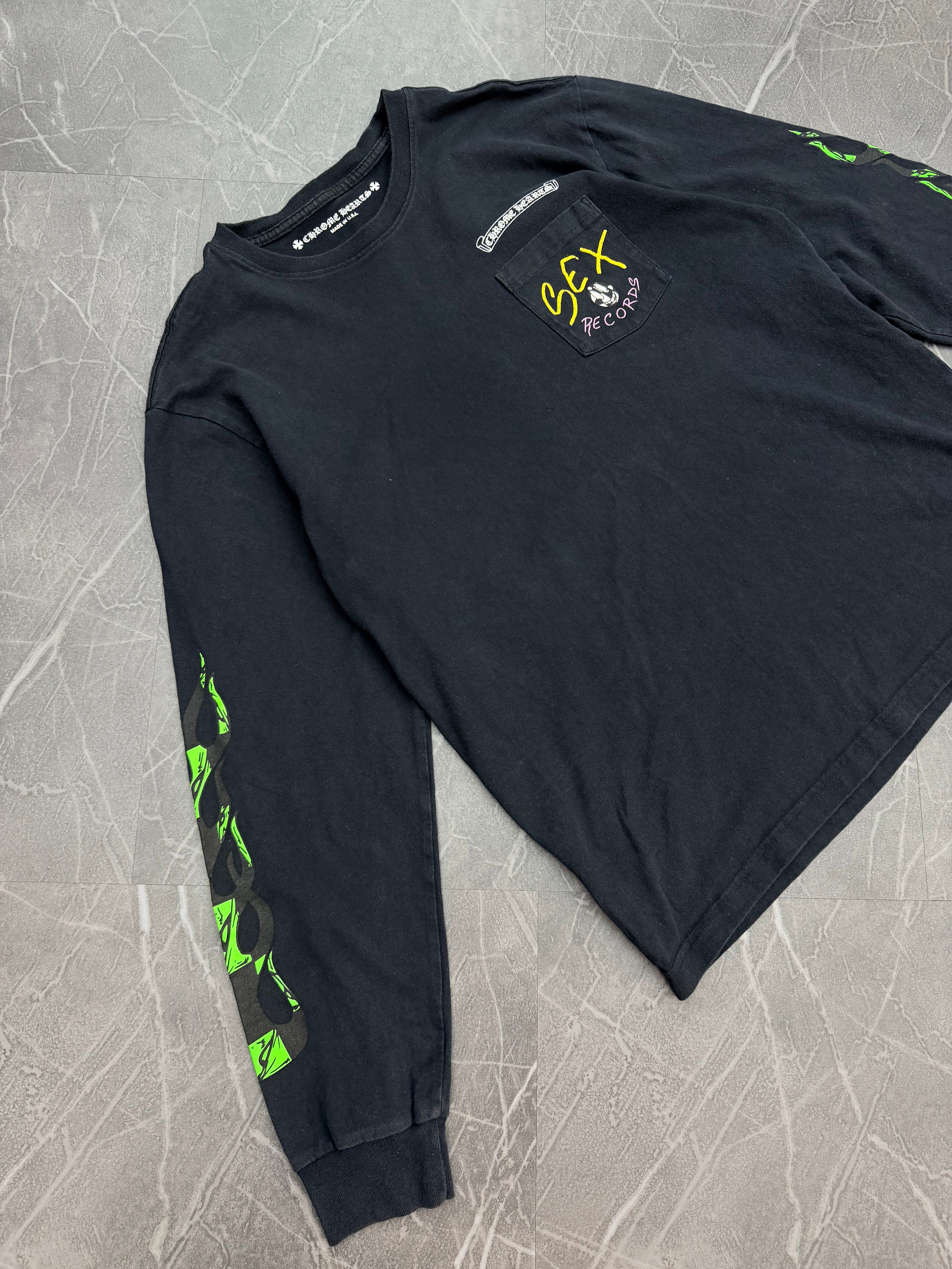 Chrome Hearts Sex Records Long Sleeve Tee