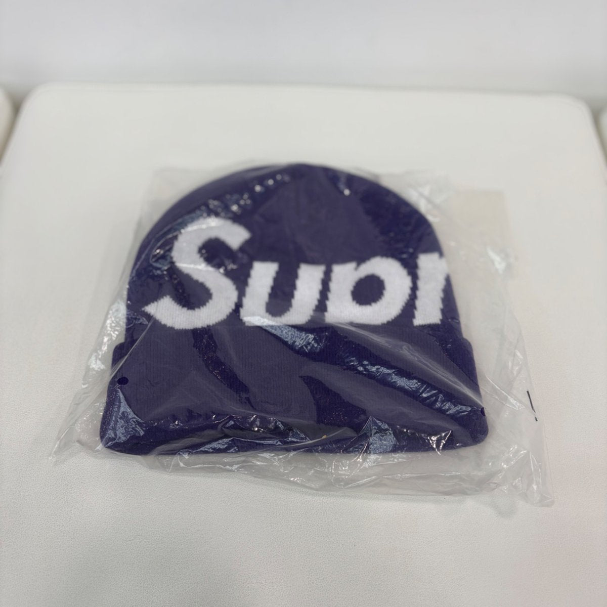 Supreme Big Logo Beanie (FW25) Purple