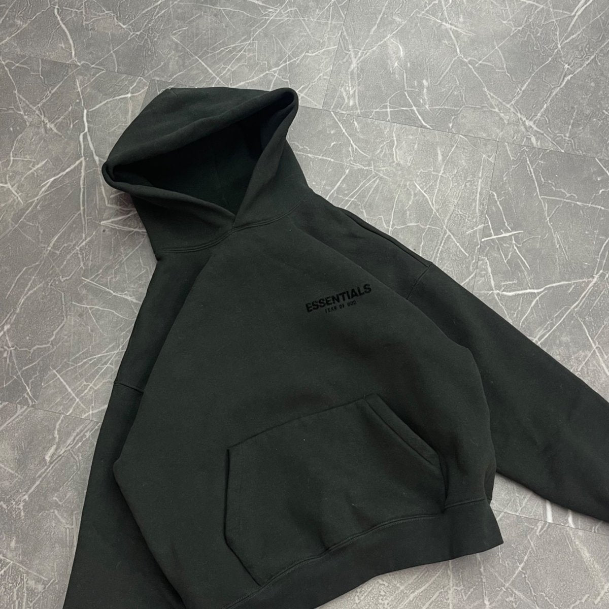 Essentials Hoodie Black (M) - Image 2