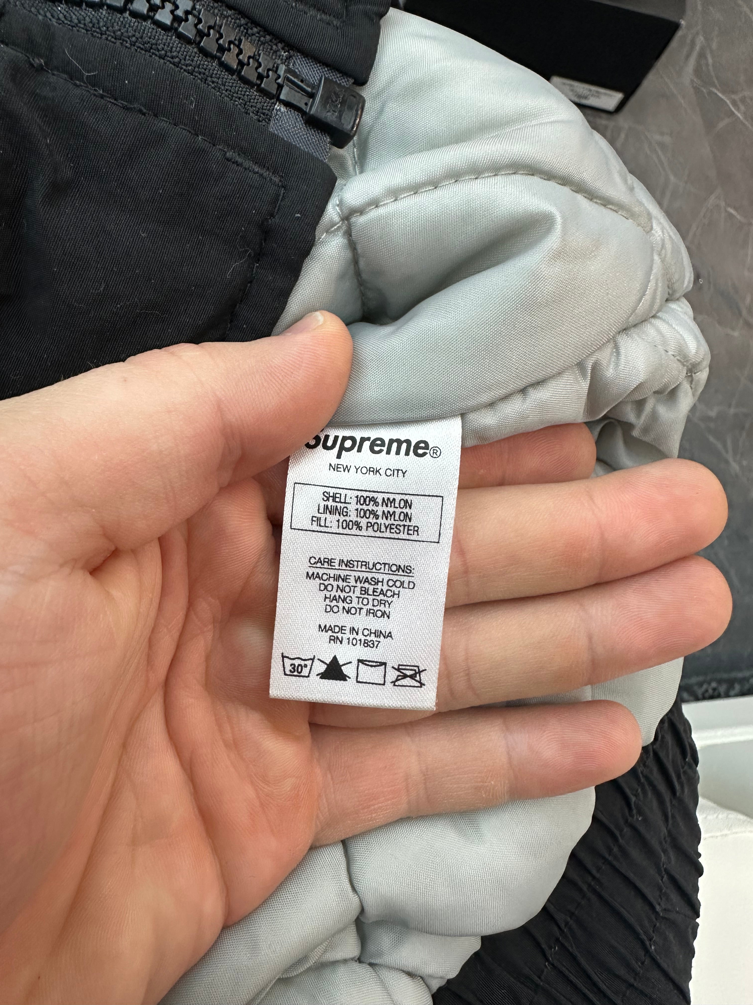 Supreme Script Sleeve Sideline Jacket “Black”