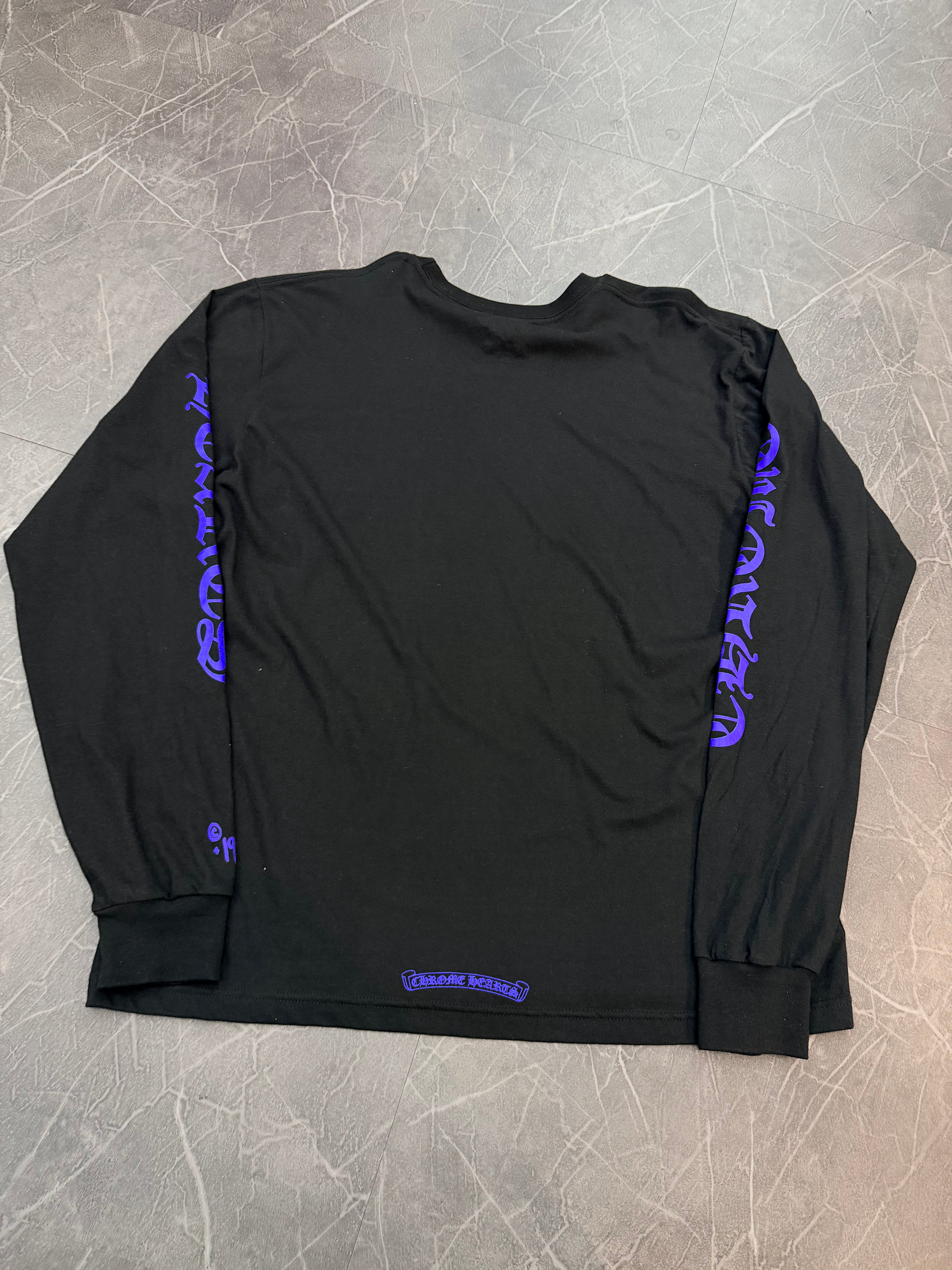 Chrome Hearts 1988 Neck Logo Long Sleeve Blue