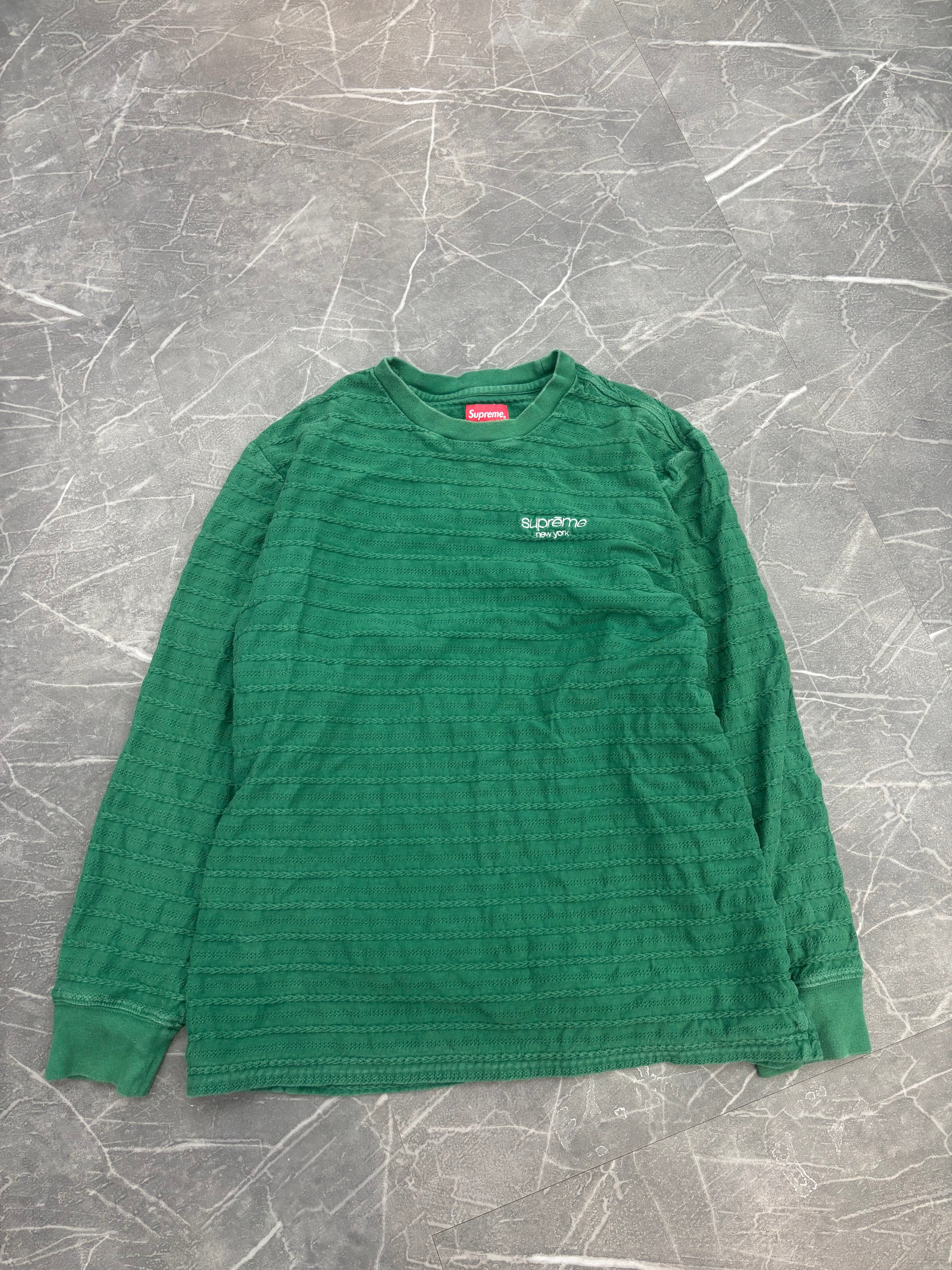 Supreme Rope Stripe Long Sleeve “Green”