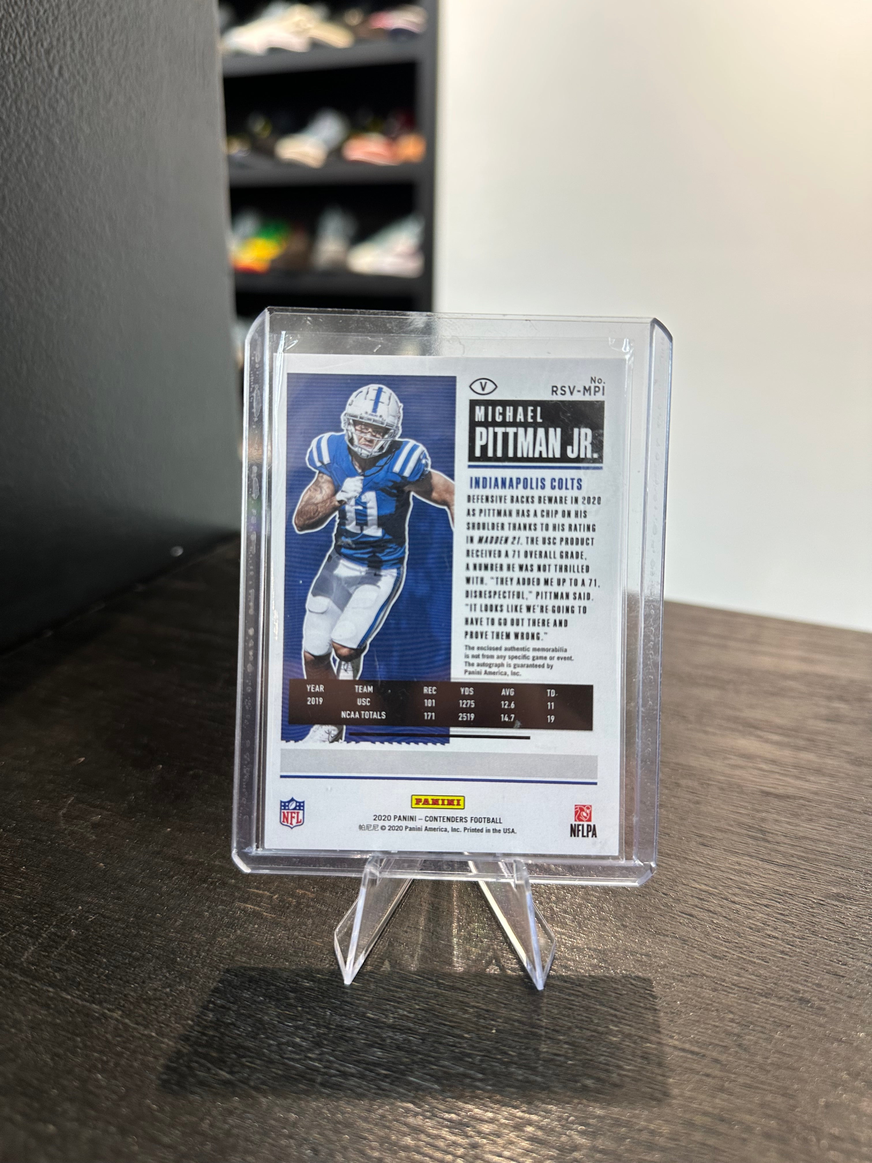 2020 Contenders Michael Pittman Jr #RSV-MPI Rookie Patch Auto