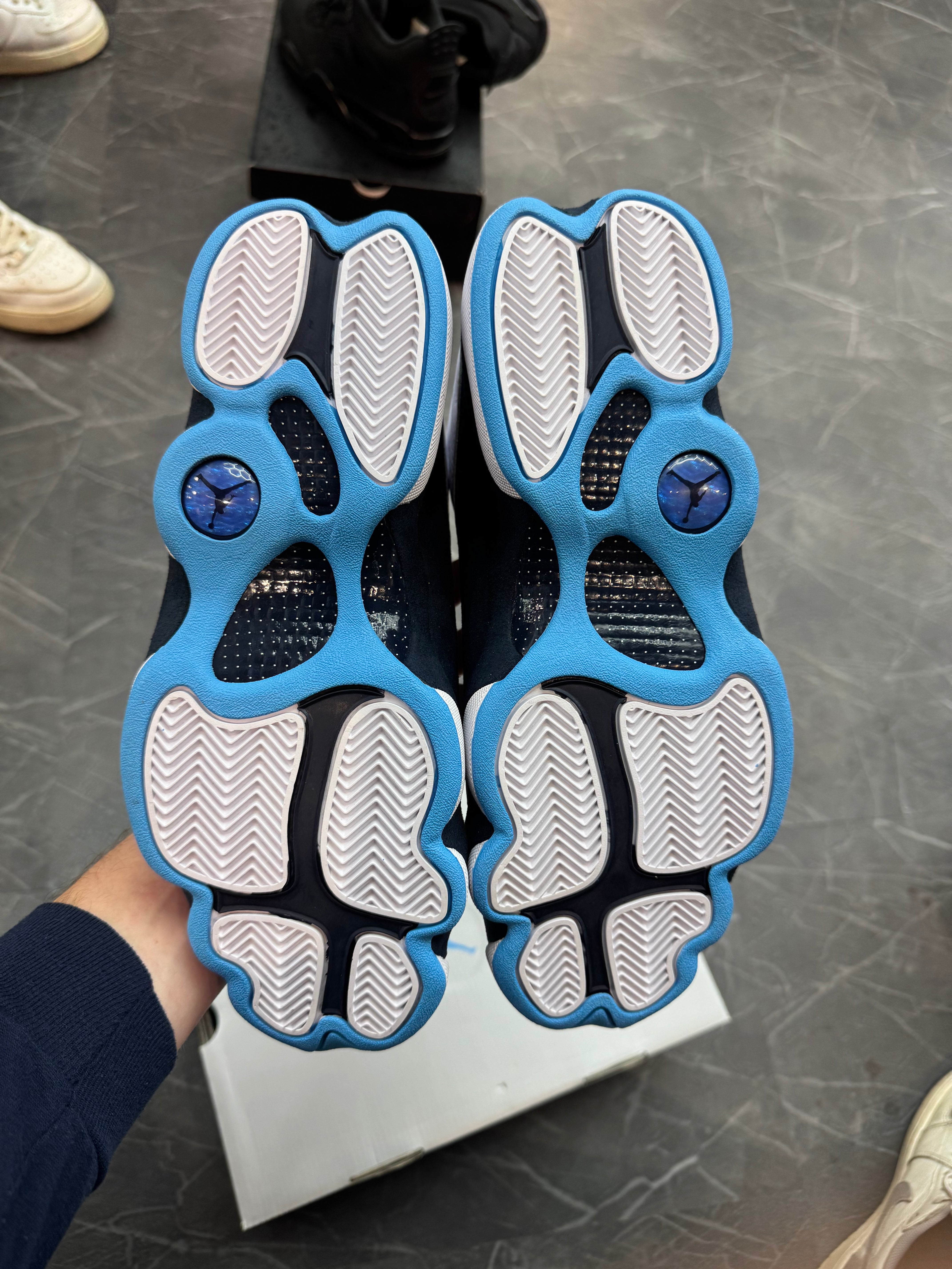 Jordan 13 “Obsidian Powder Blue White”