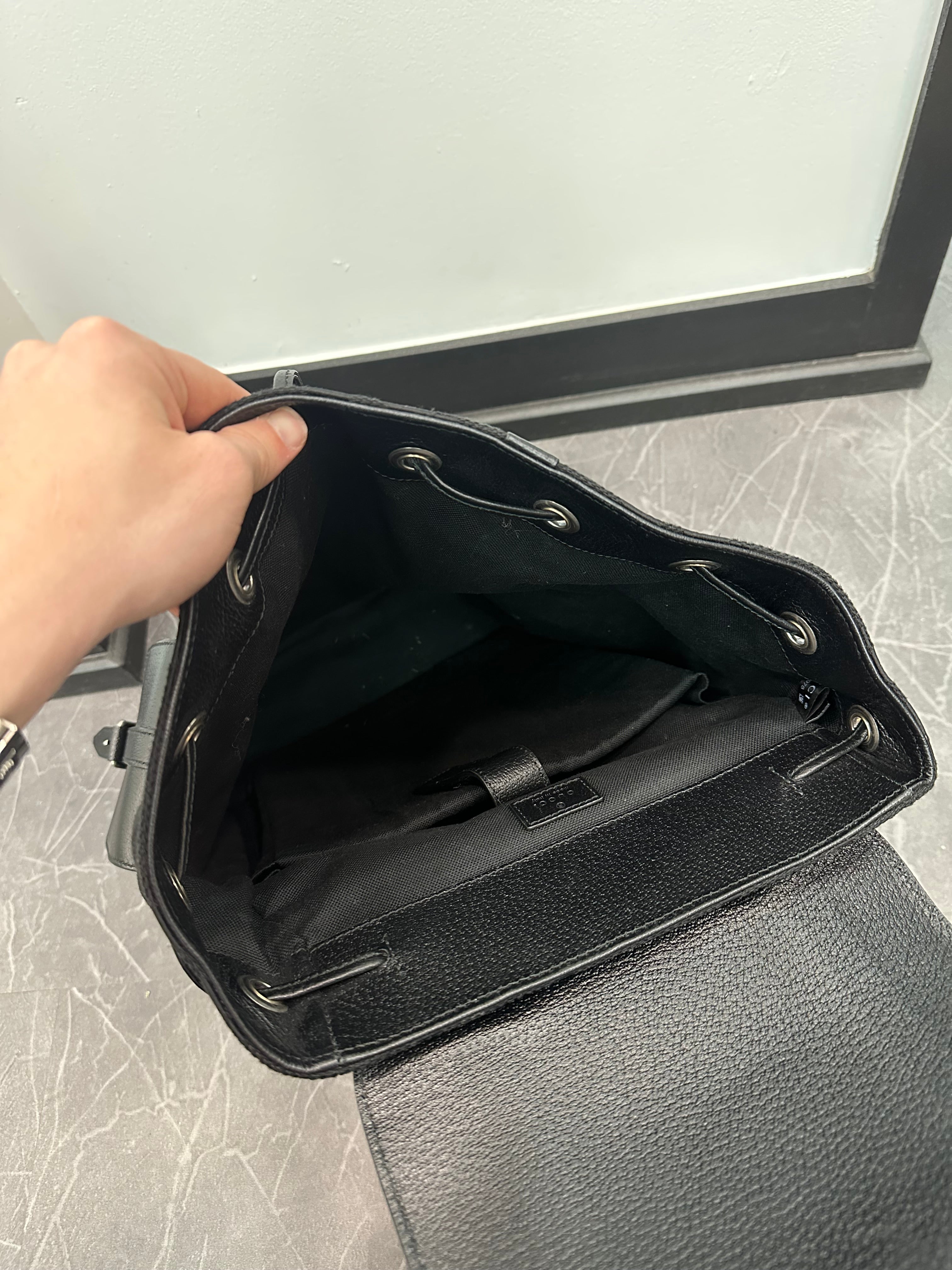 Gucci Jumbo GG Backpack Black