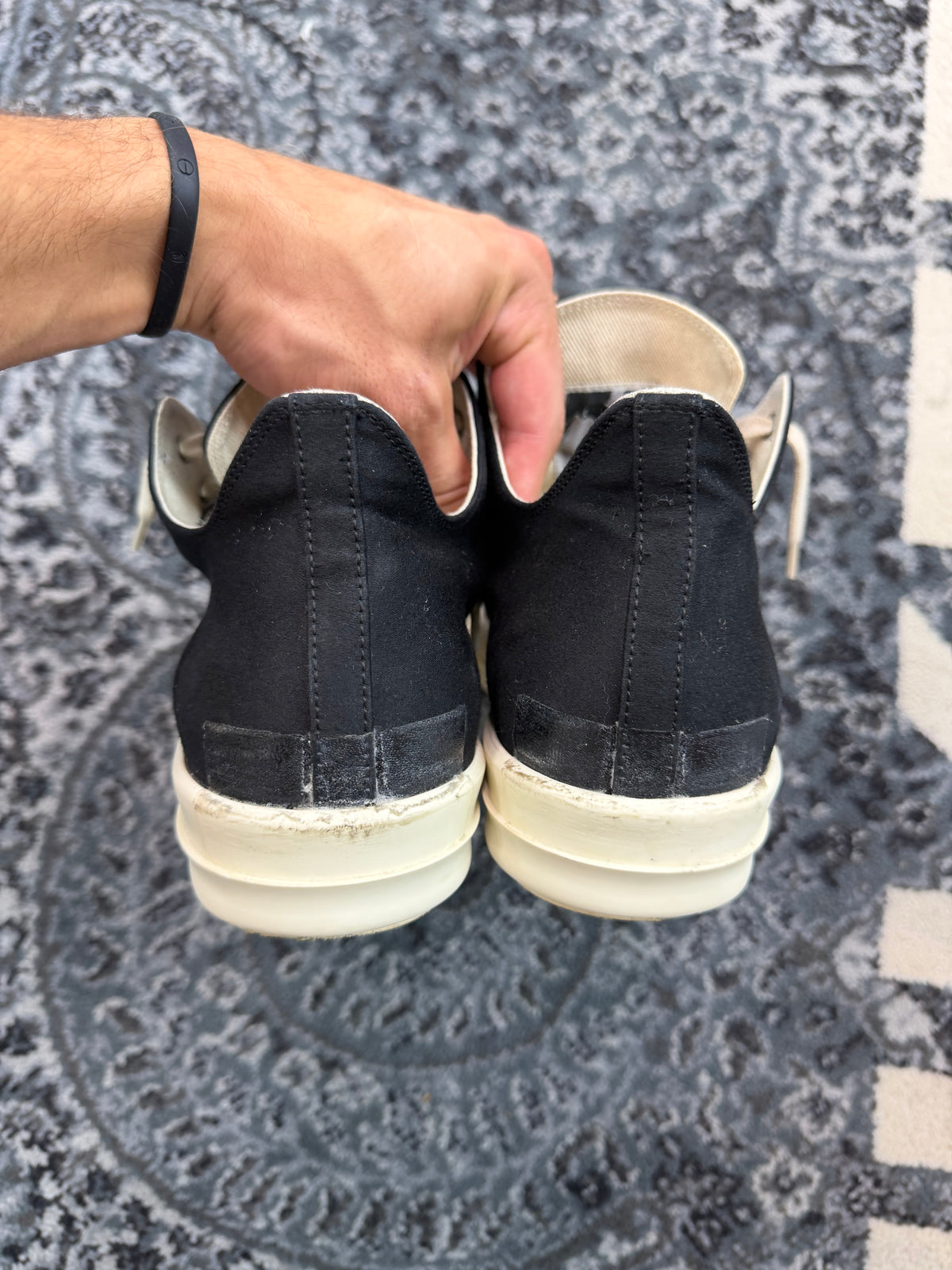 Rick Owen’s Dark Shadow Low “Black Tape”