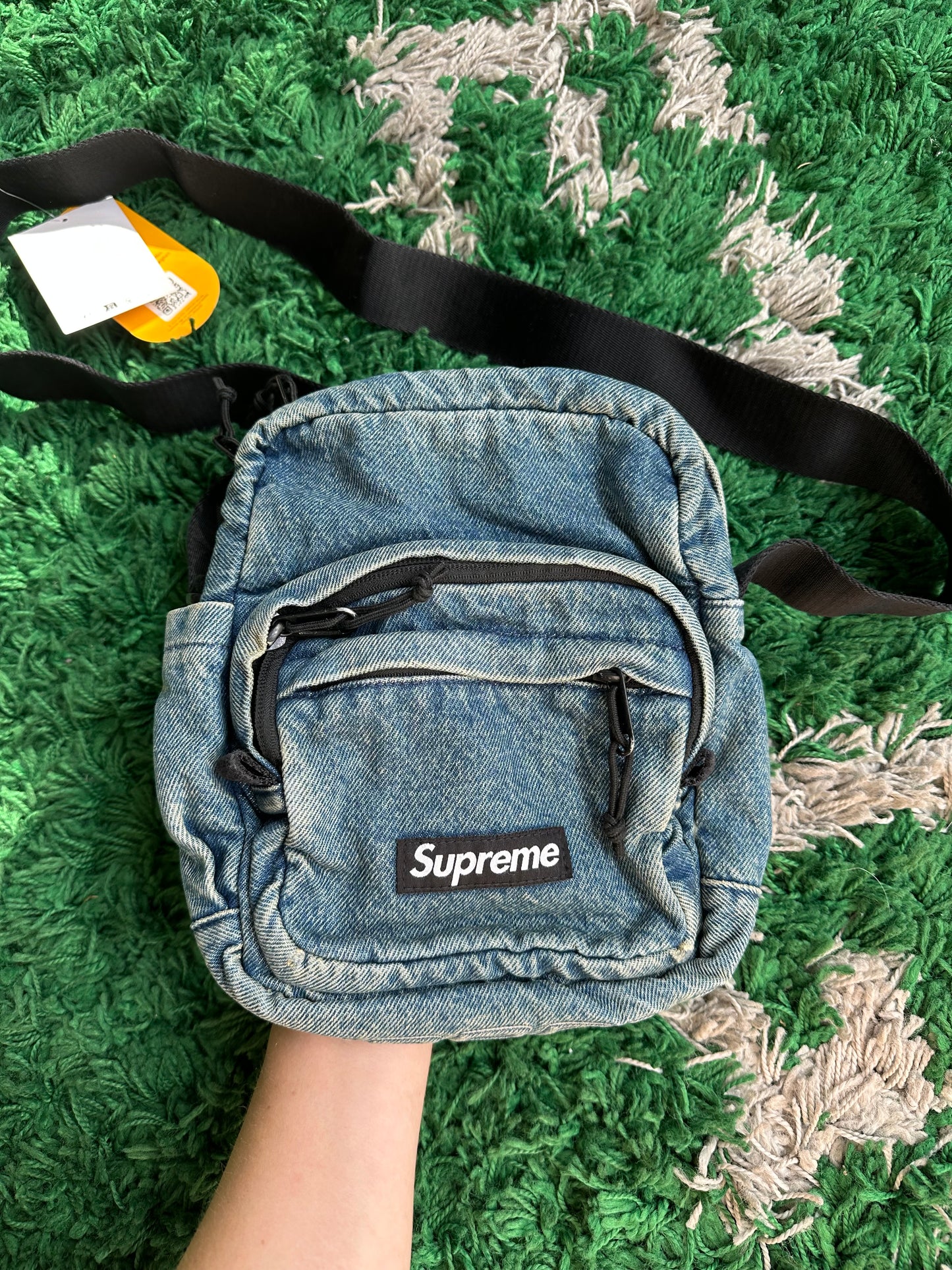 Supreme Denim Shoulder Bag “Washed Indigo”