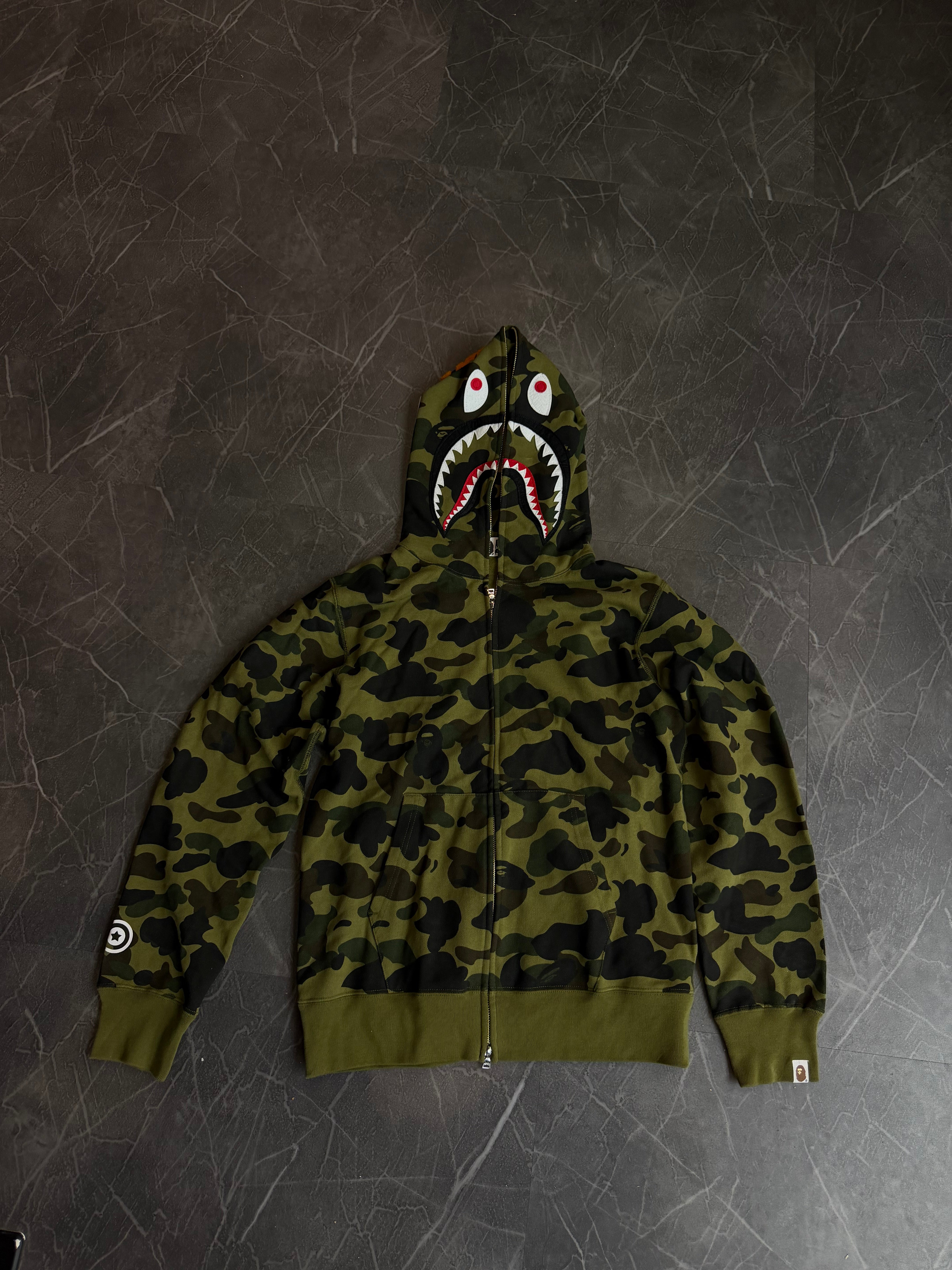 Bape Camo Zip Up “Green”