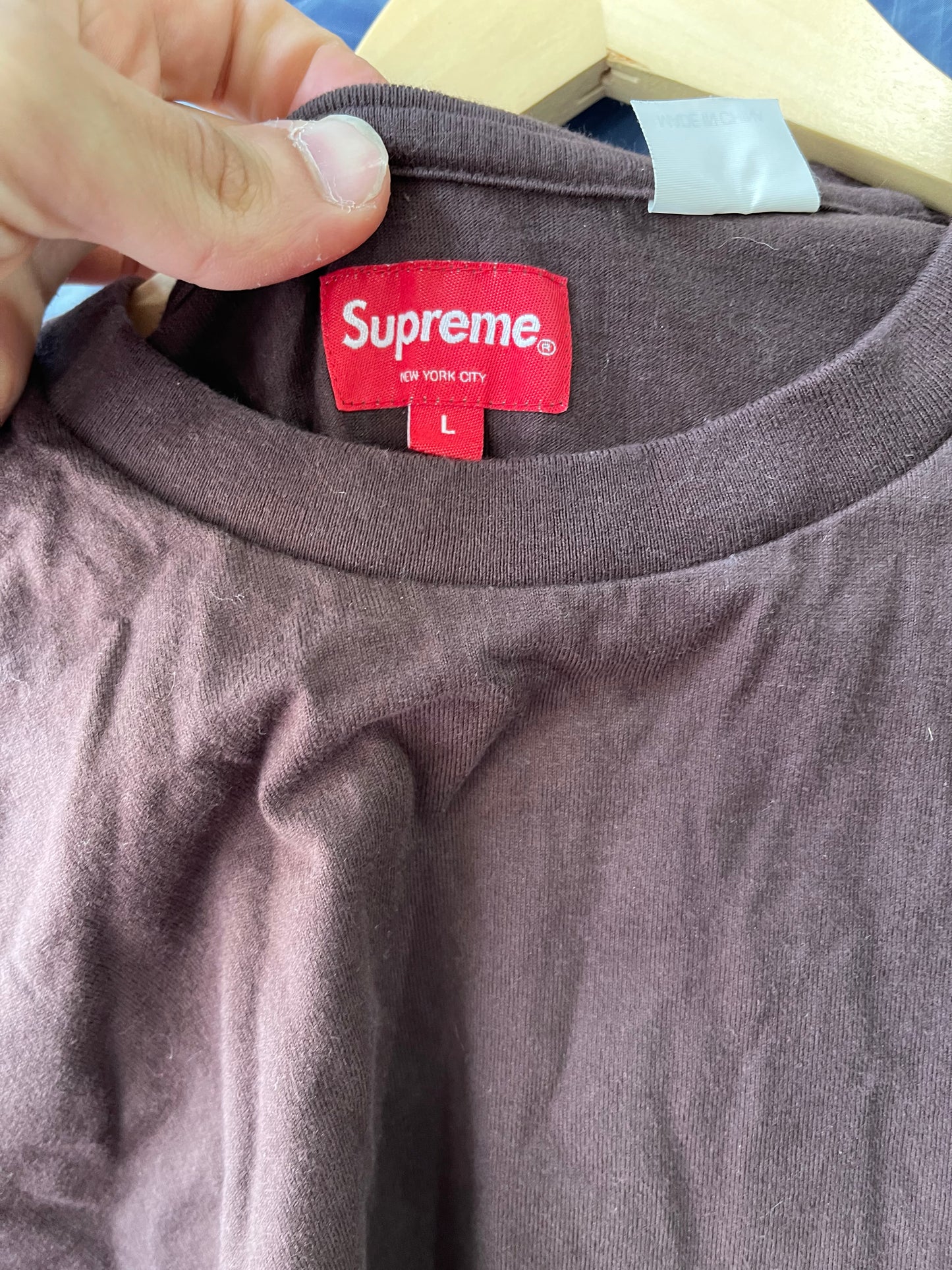 Supreme Small Box Logo L/S Tee “Brown”