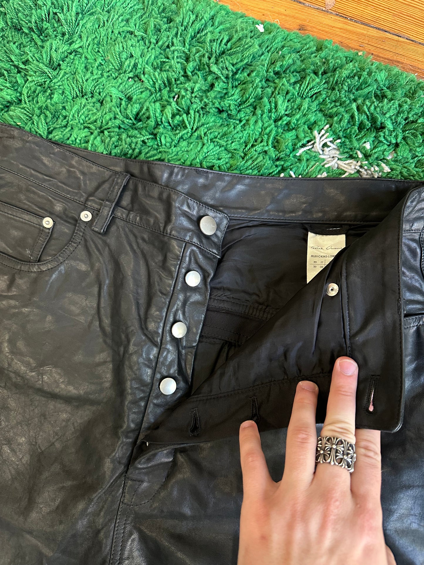 Rick Owens Black Hollywood Bolan Banana Jeans