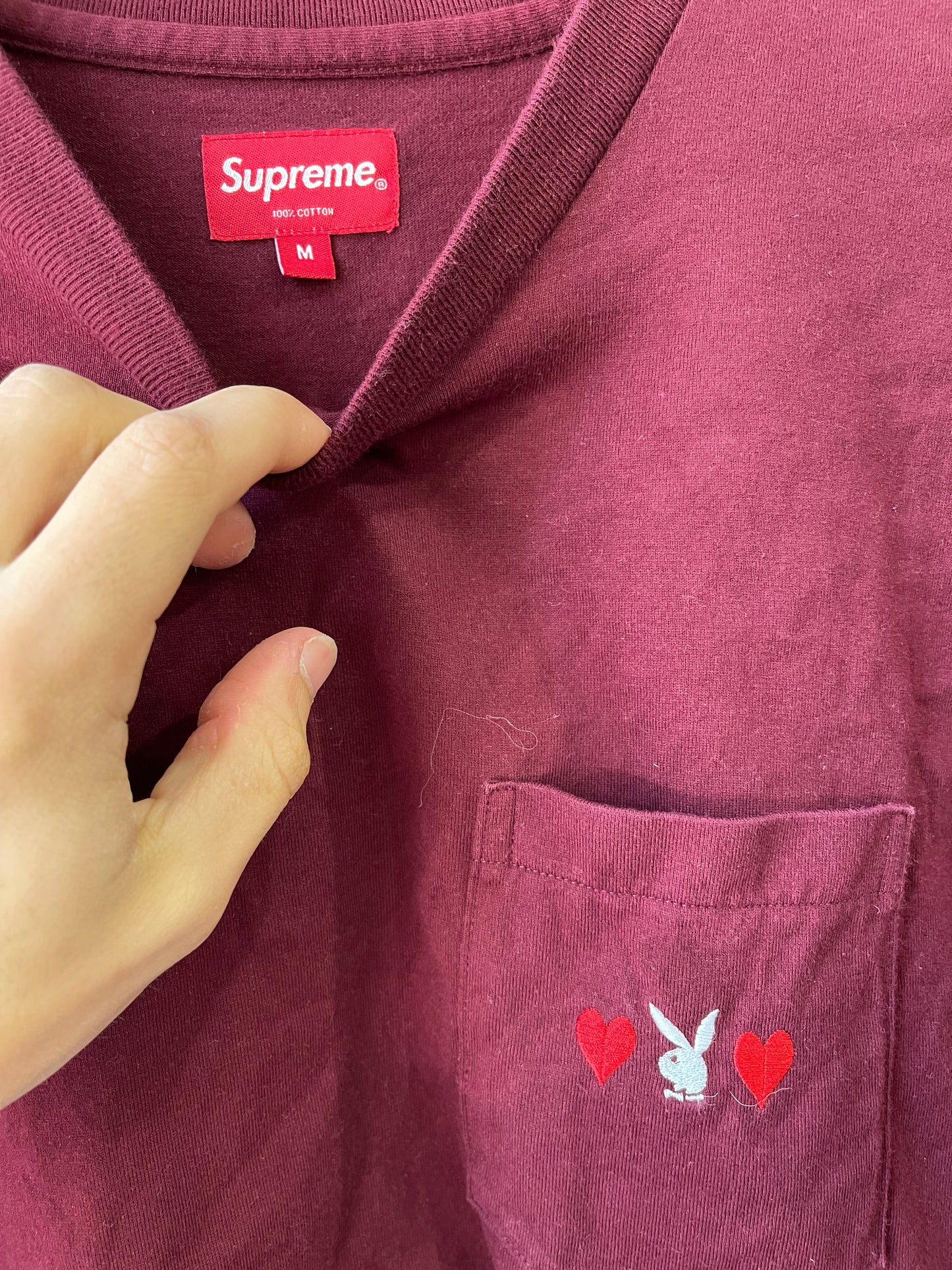 Supreme Playboi Pocket Tee “Red”