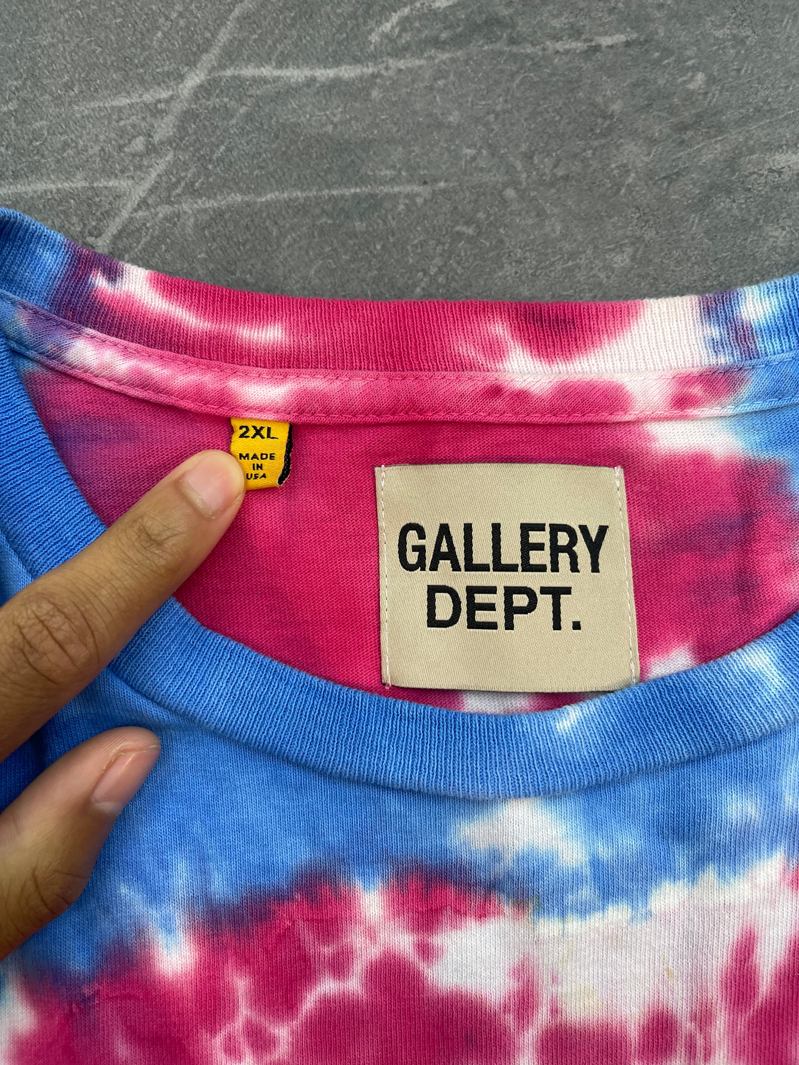 Gallery Dept Red White Blue Tie Dye Tee