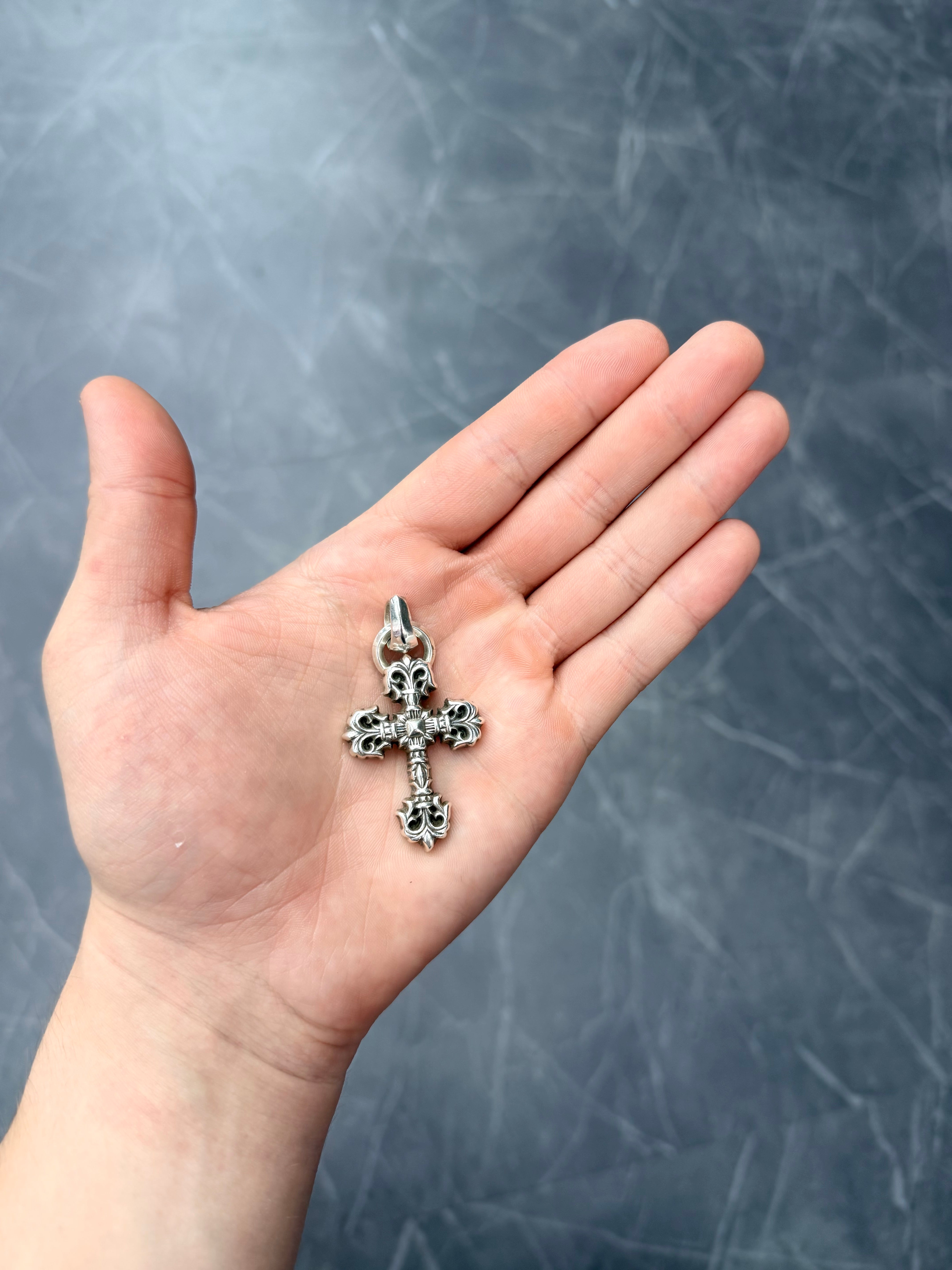 Chrome Hearts Filigree Cross Pendant with Bale