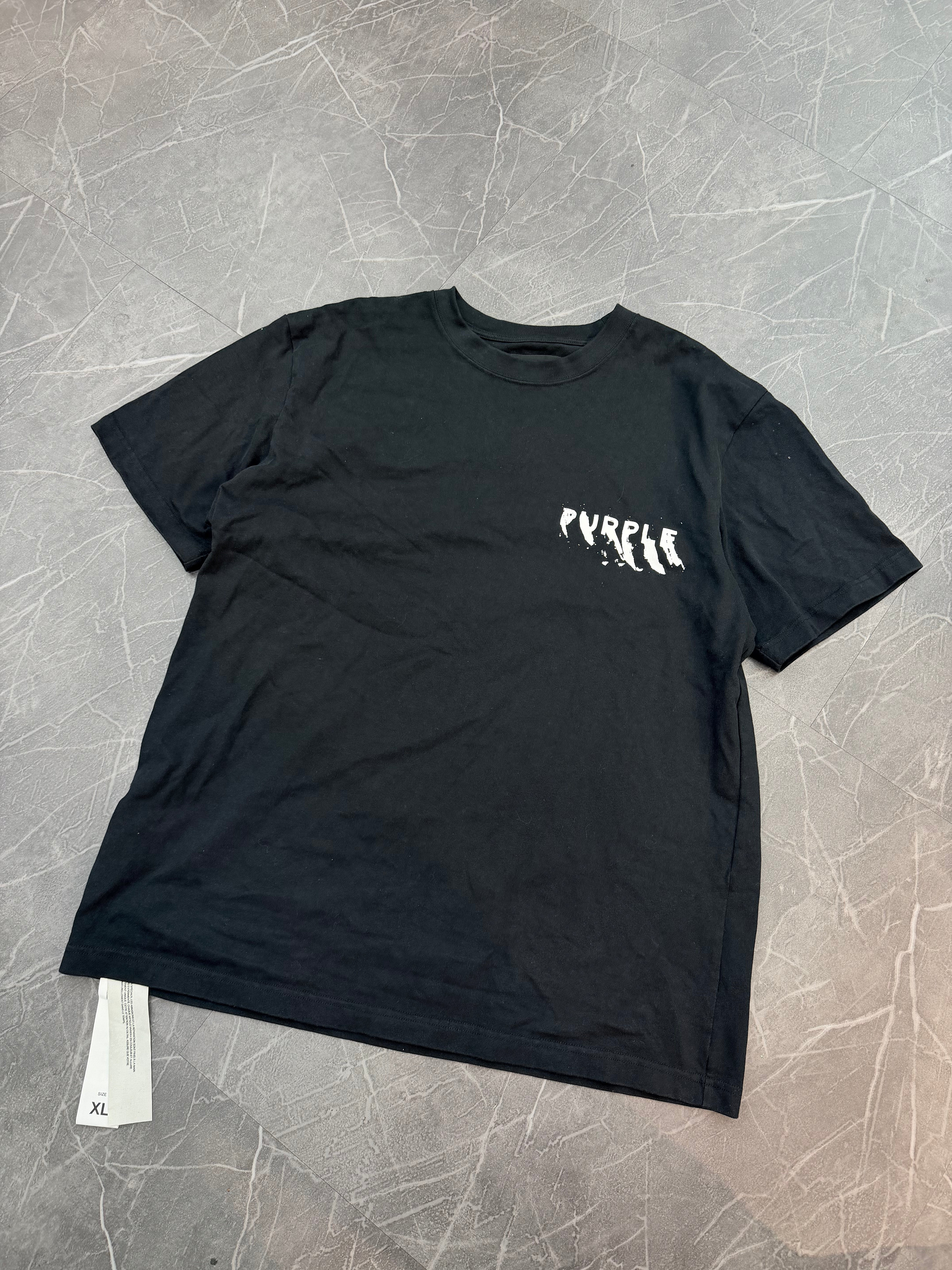 Purple Brand Tee “Black Back Logo”