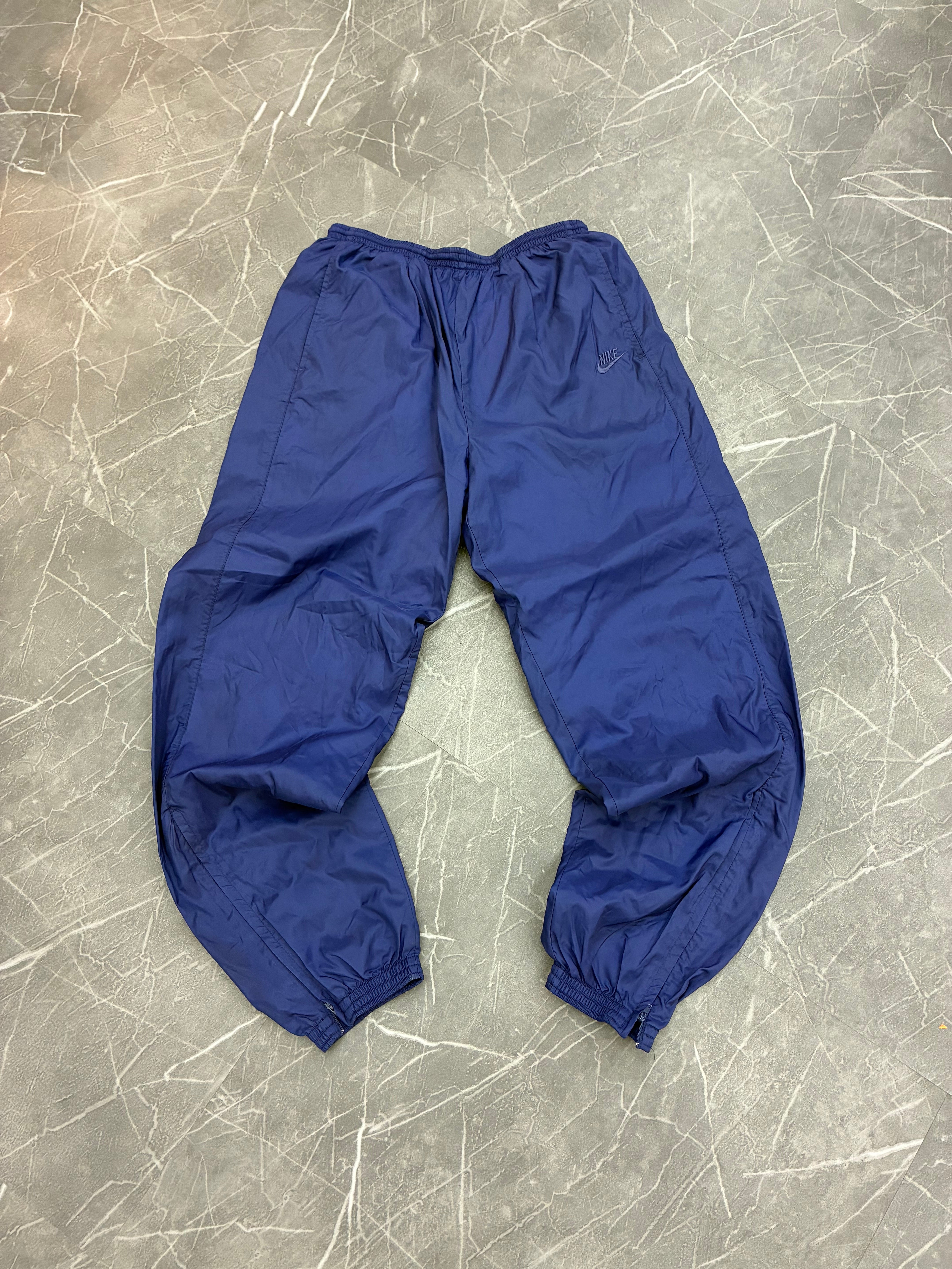 Vintage Nike Cuffed Track Pants Navy (L)