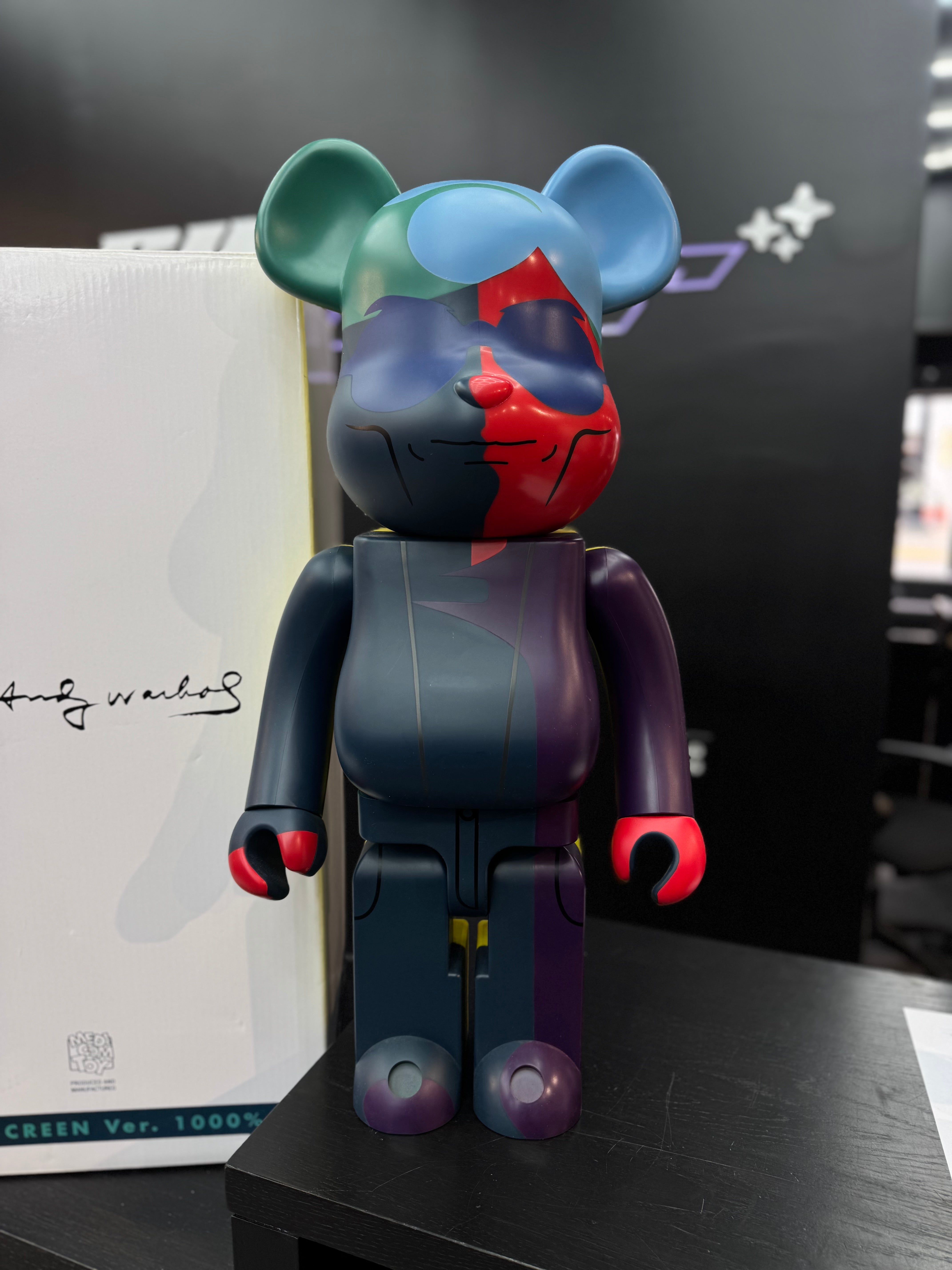 Bearbrick x Andy Warhol Silk Screen 1000%