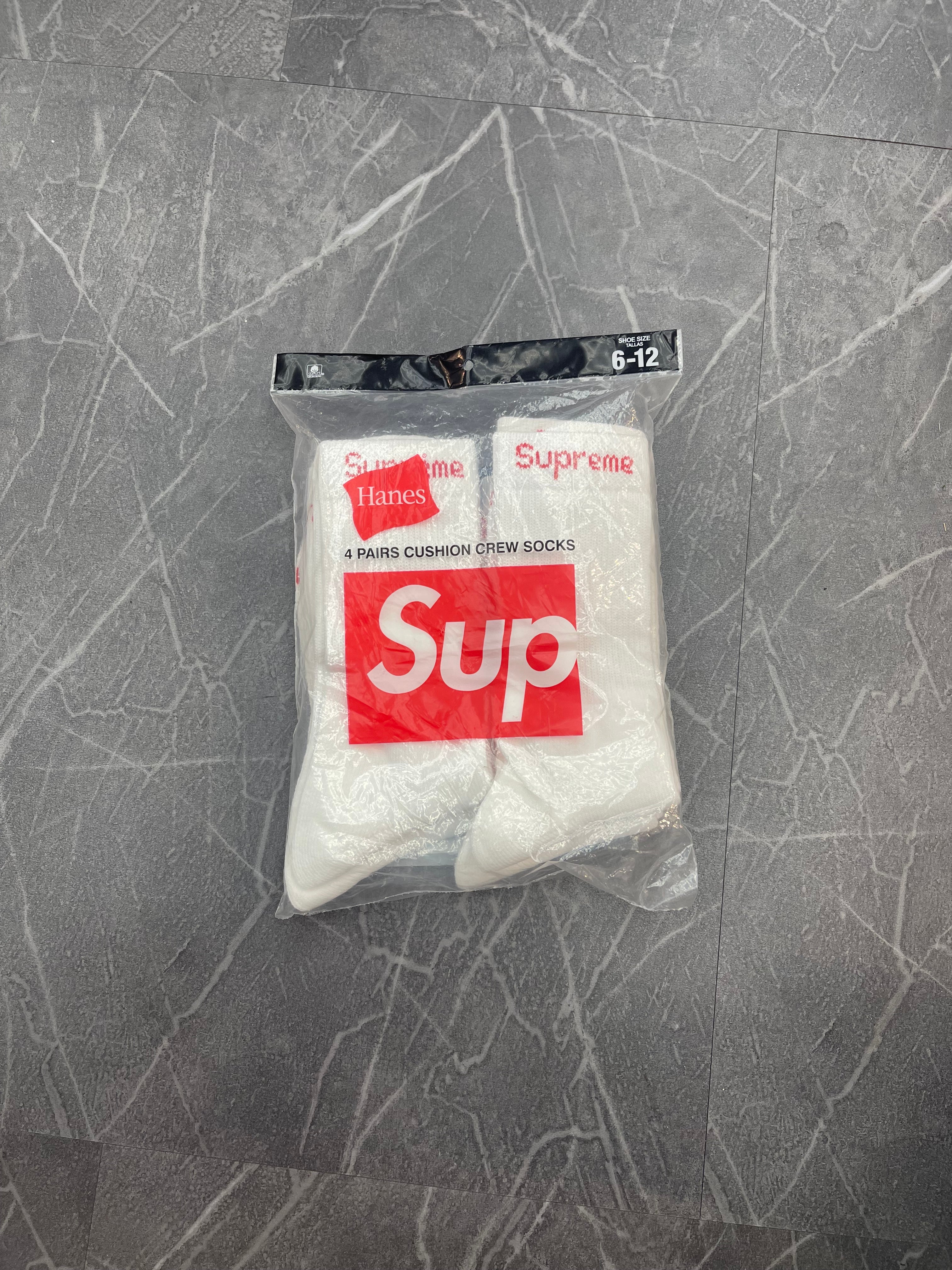 Supreme Socks White
