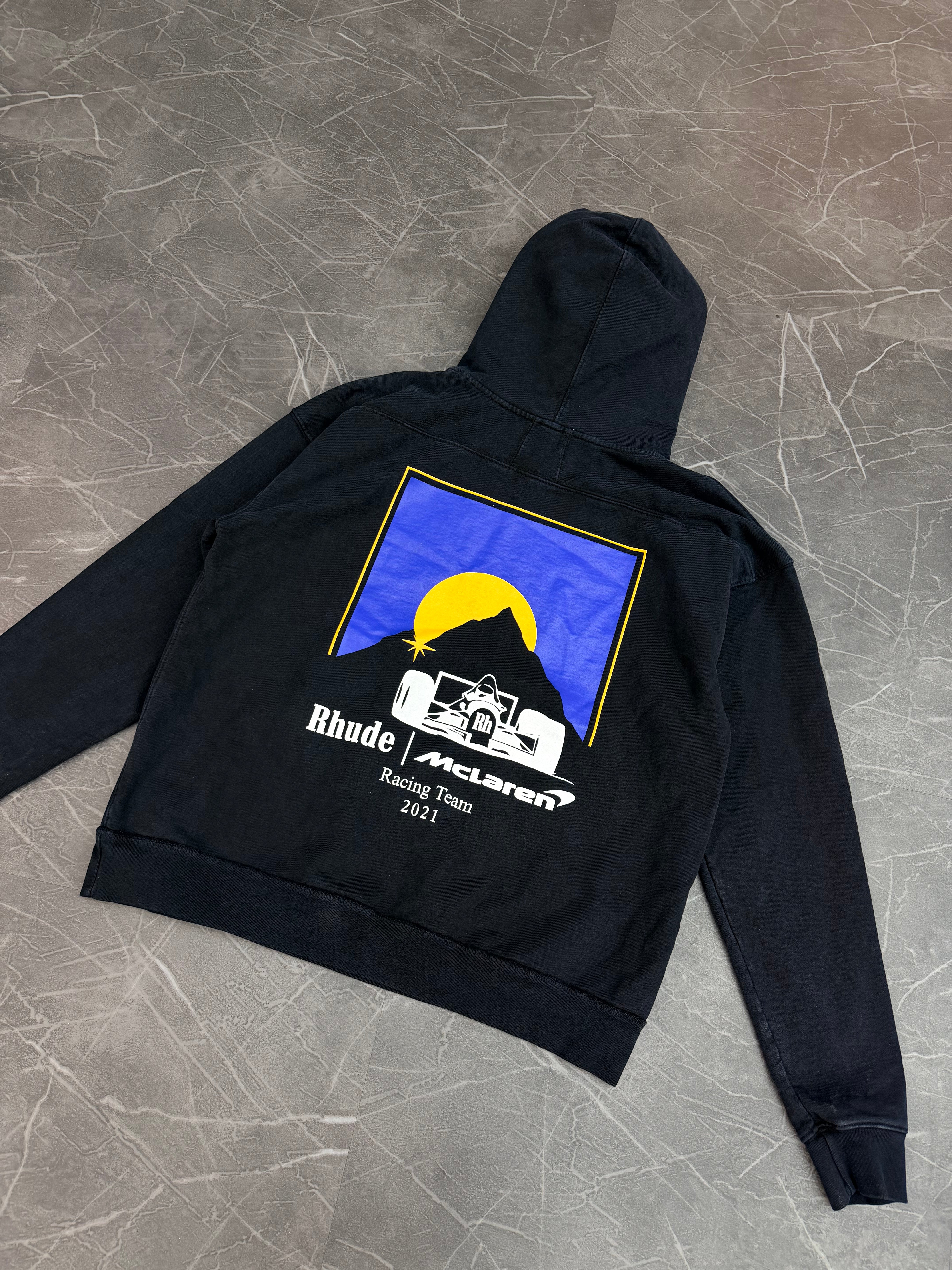 Rhude Mclaren Black Hoodie