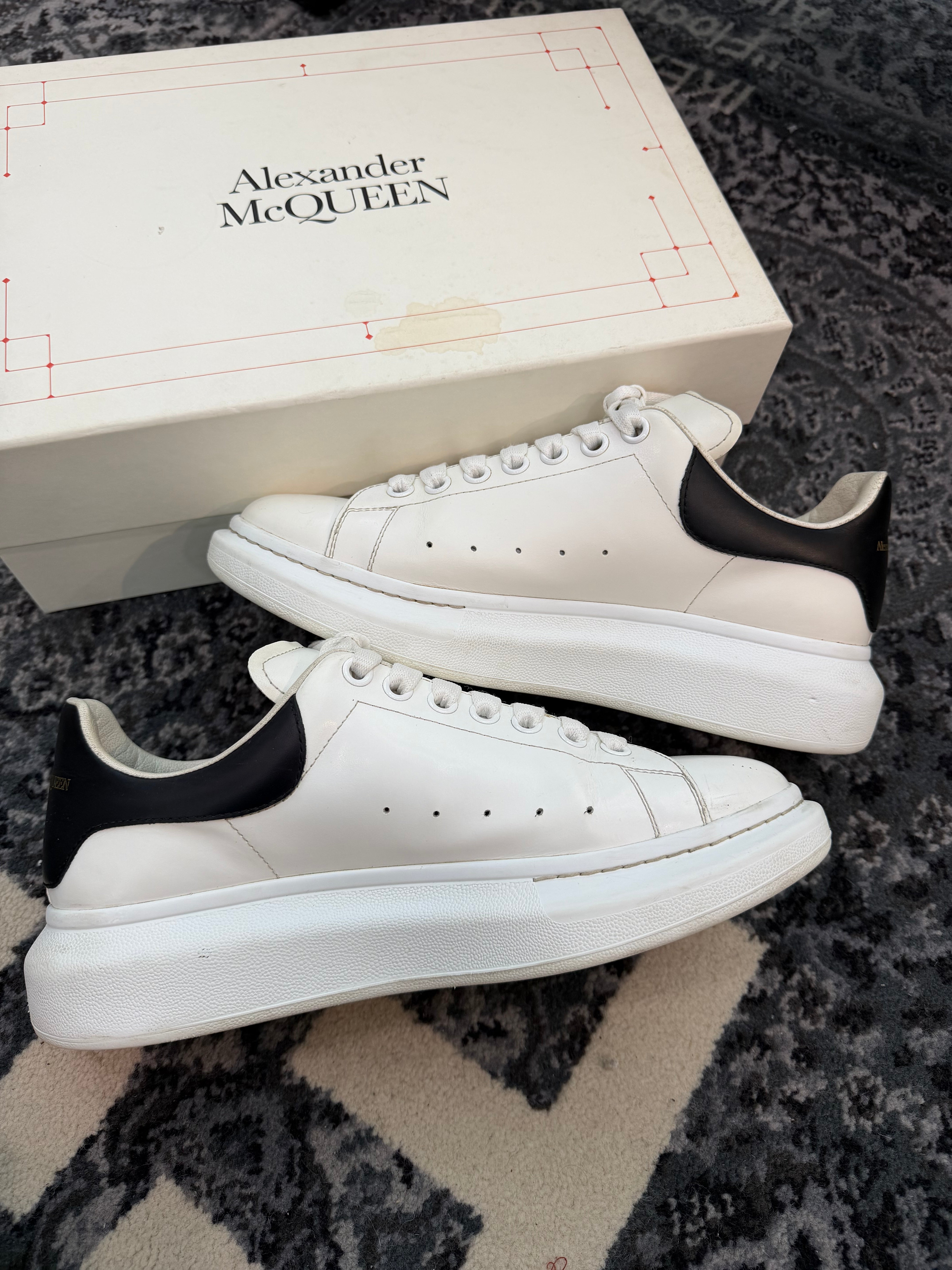 Alexander McQueen Oversized Sneakers “White Black”