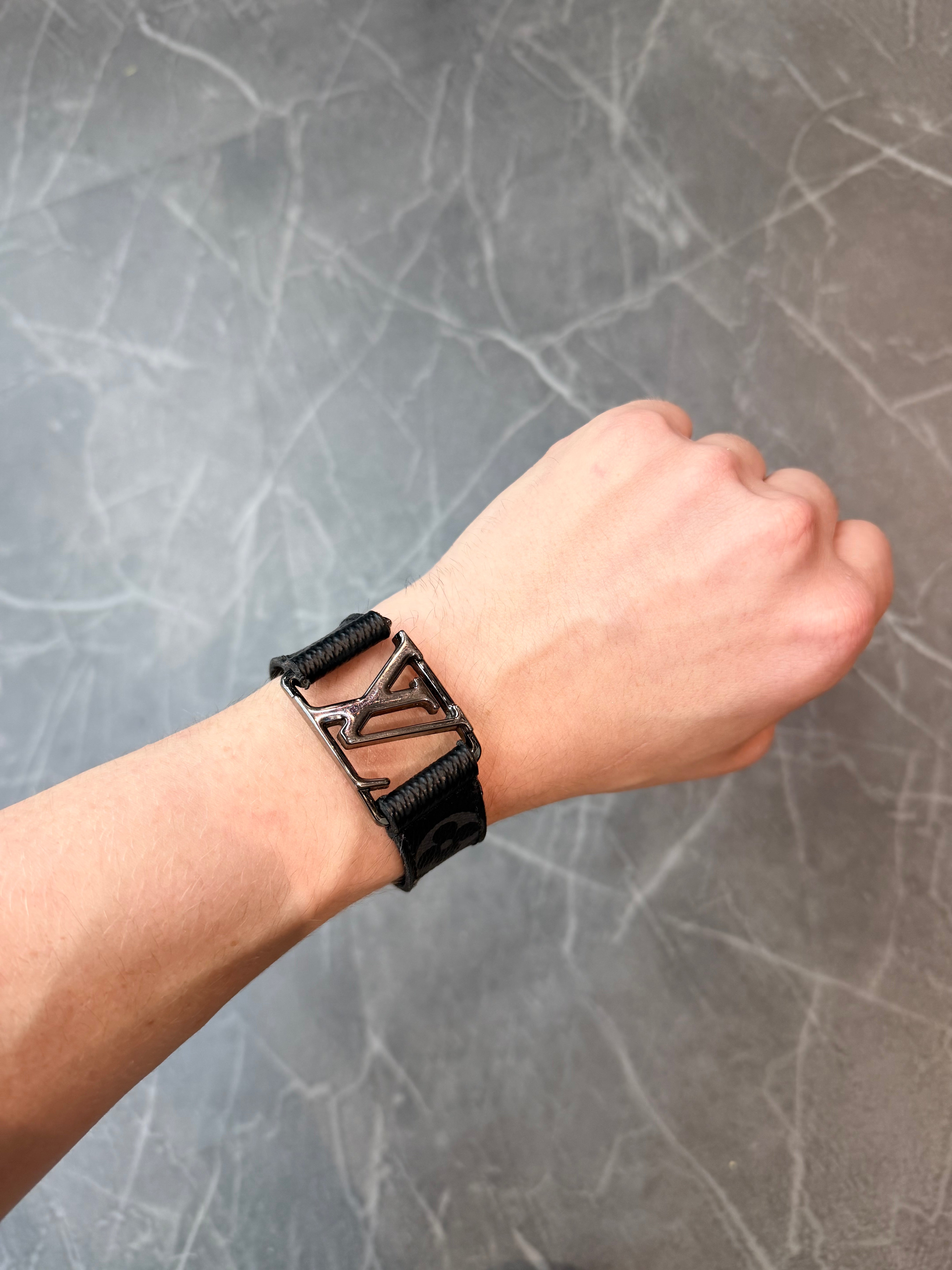 Louis Vuitton Monogram Leather Bracelet