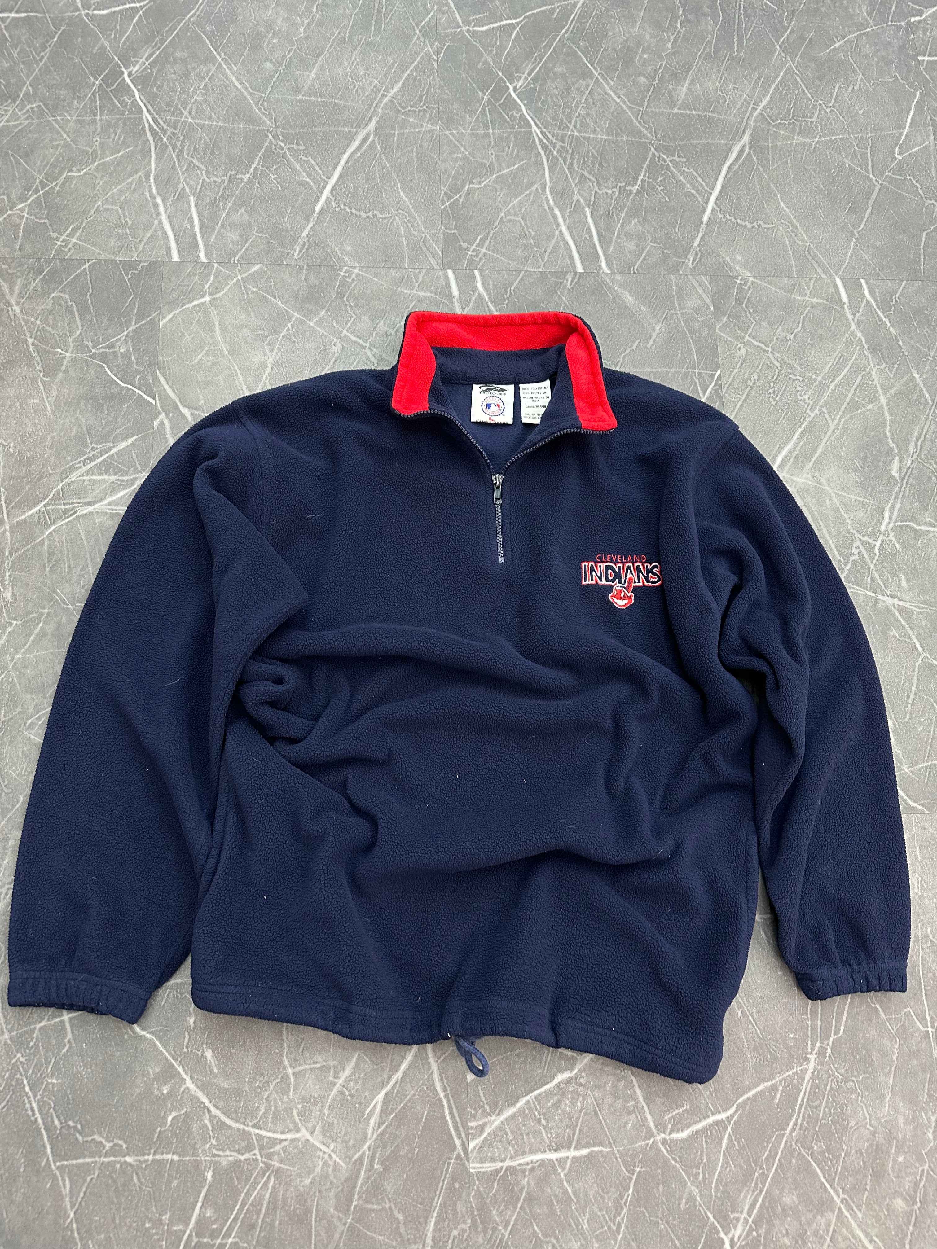 Cleveland Indians Fleece Quarter Zip (L)